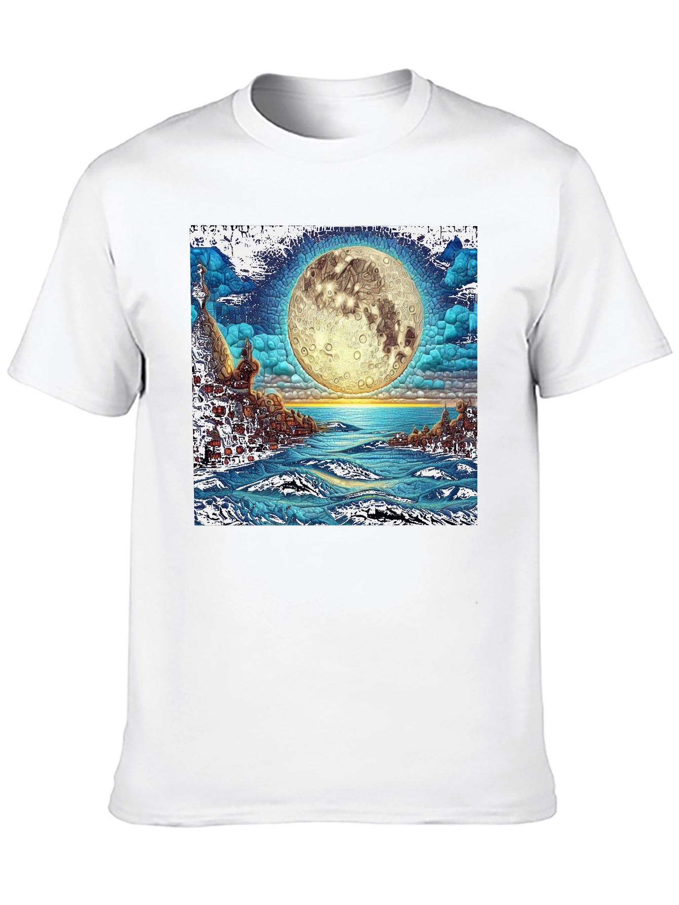 Black Mystic Moonscape Graphic Tee view 10