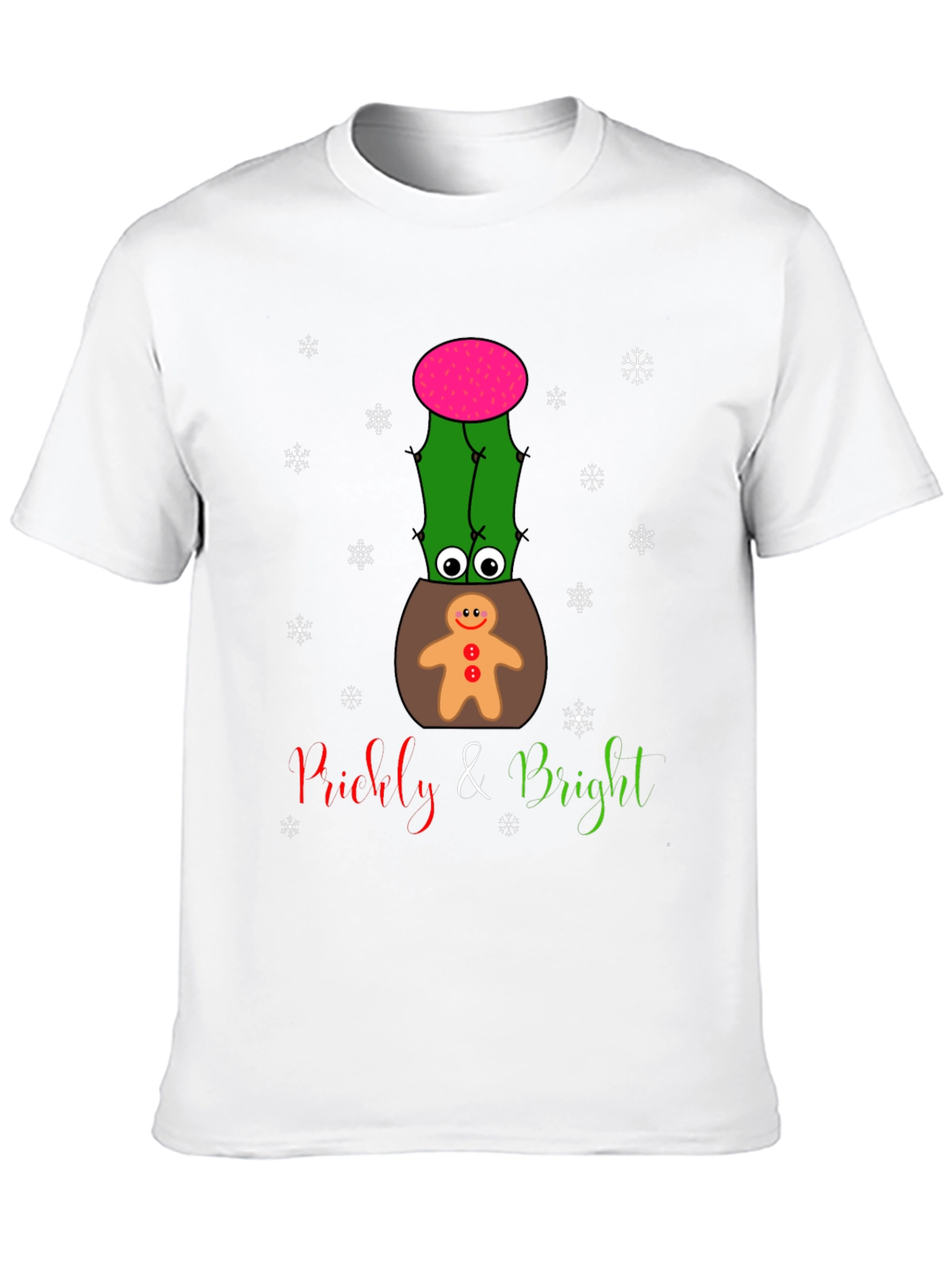 Black Prickly & Bright Holiday Cactus T-Shirt view 10