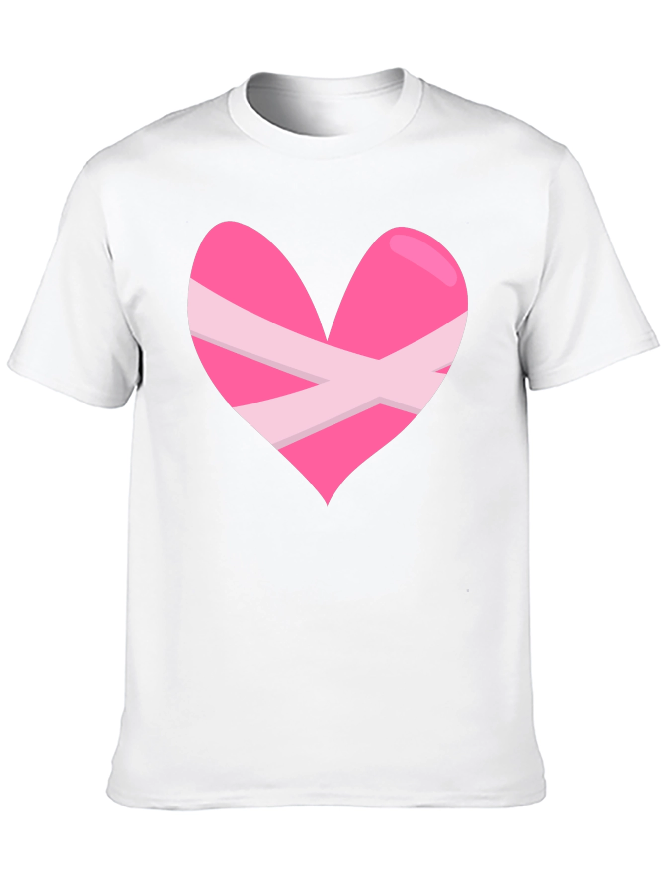 Black Heart Bandage Graphic Tee - Black Cotton Blend view 10