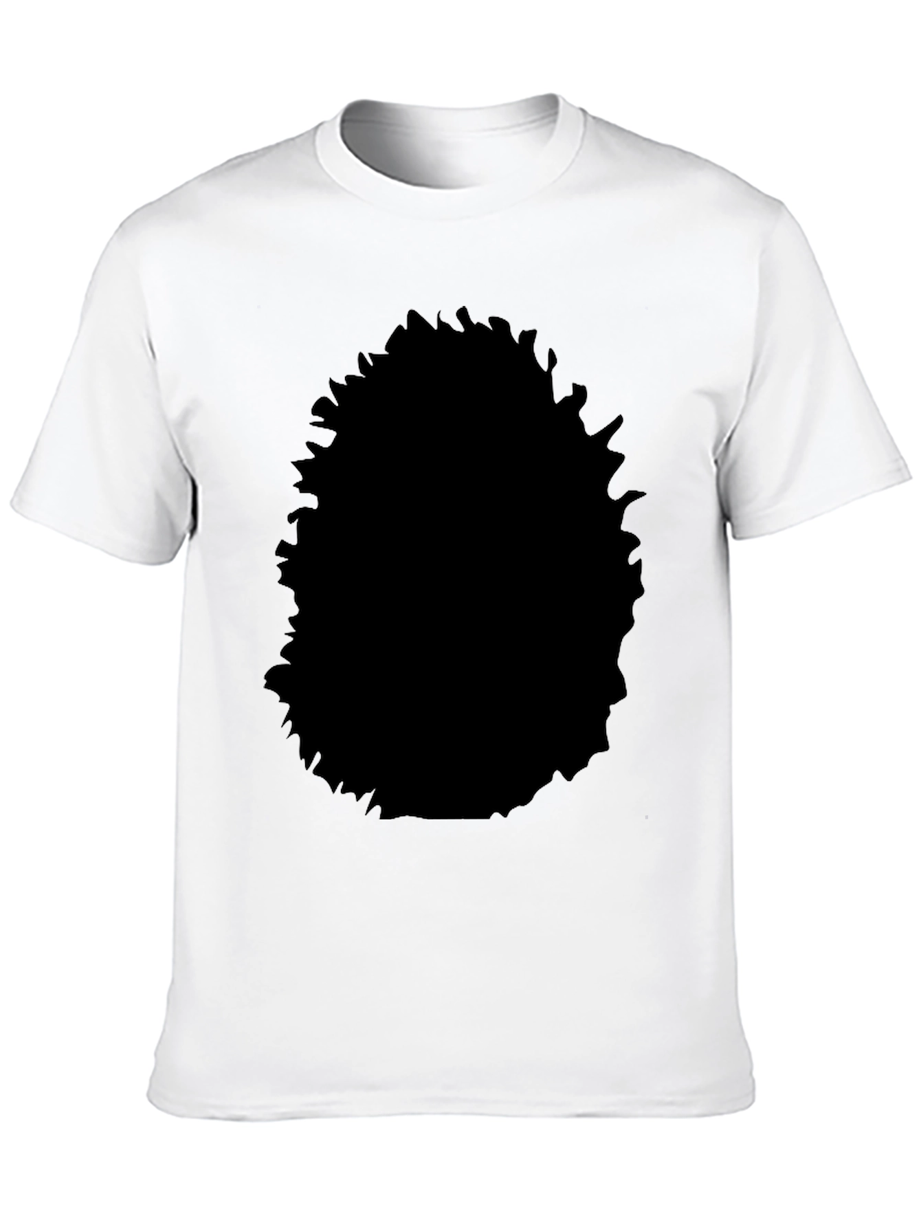 Black Black Cotton Crew Neck T-Shirt - Casual Style view 10