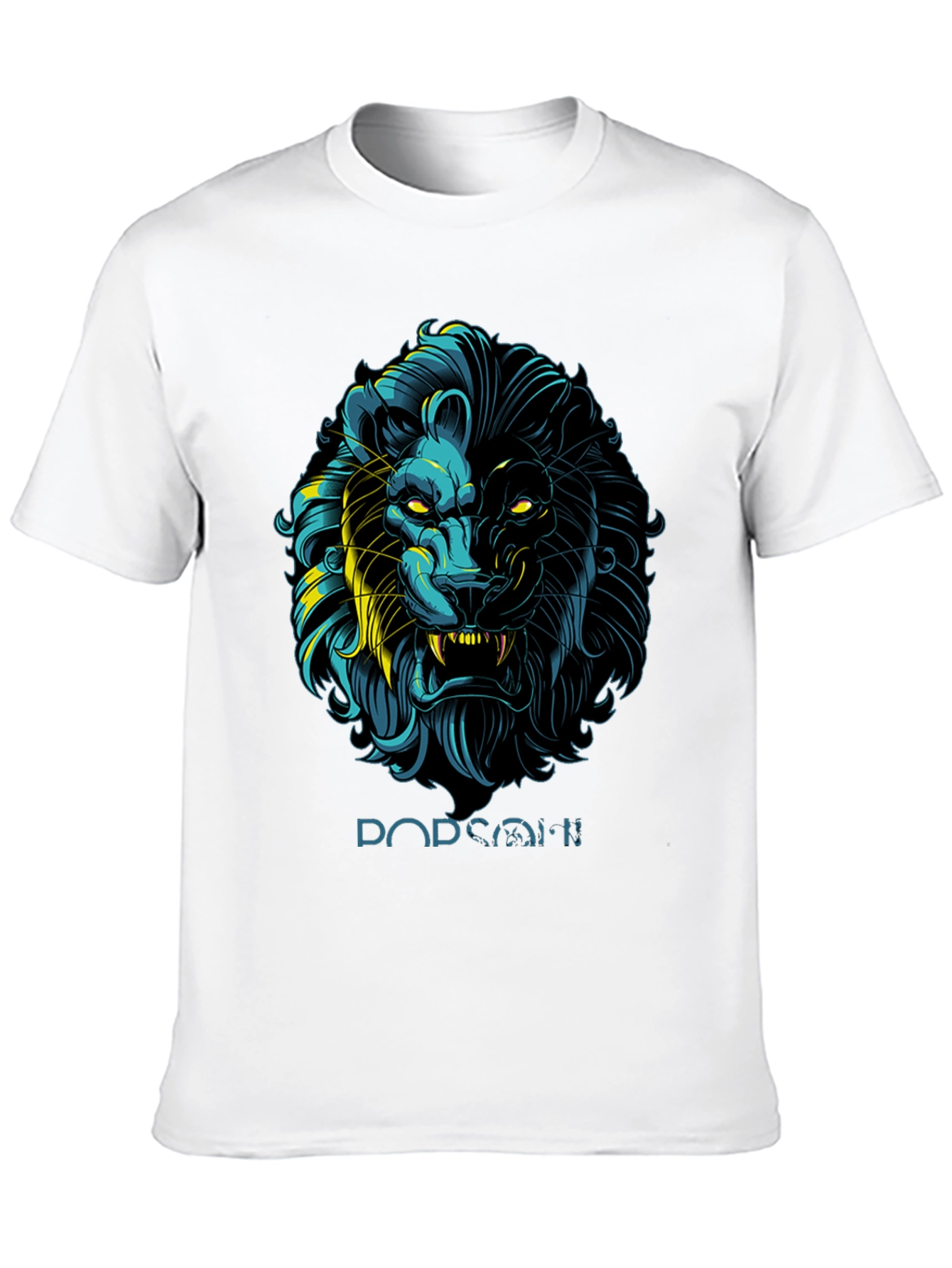 Black Lion Graphic Print Black T-Shirt - Stylish Men's Apparel view 10