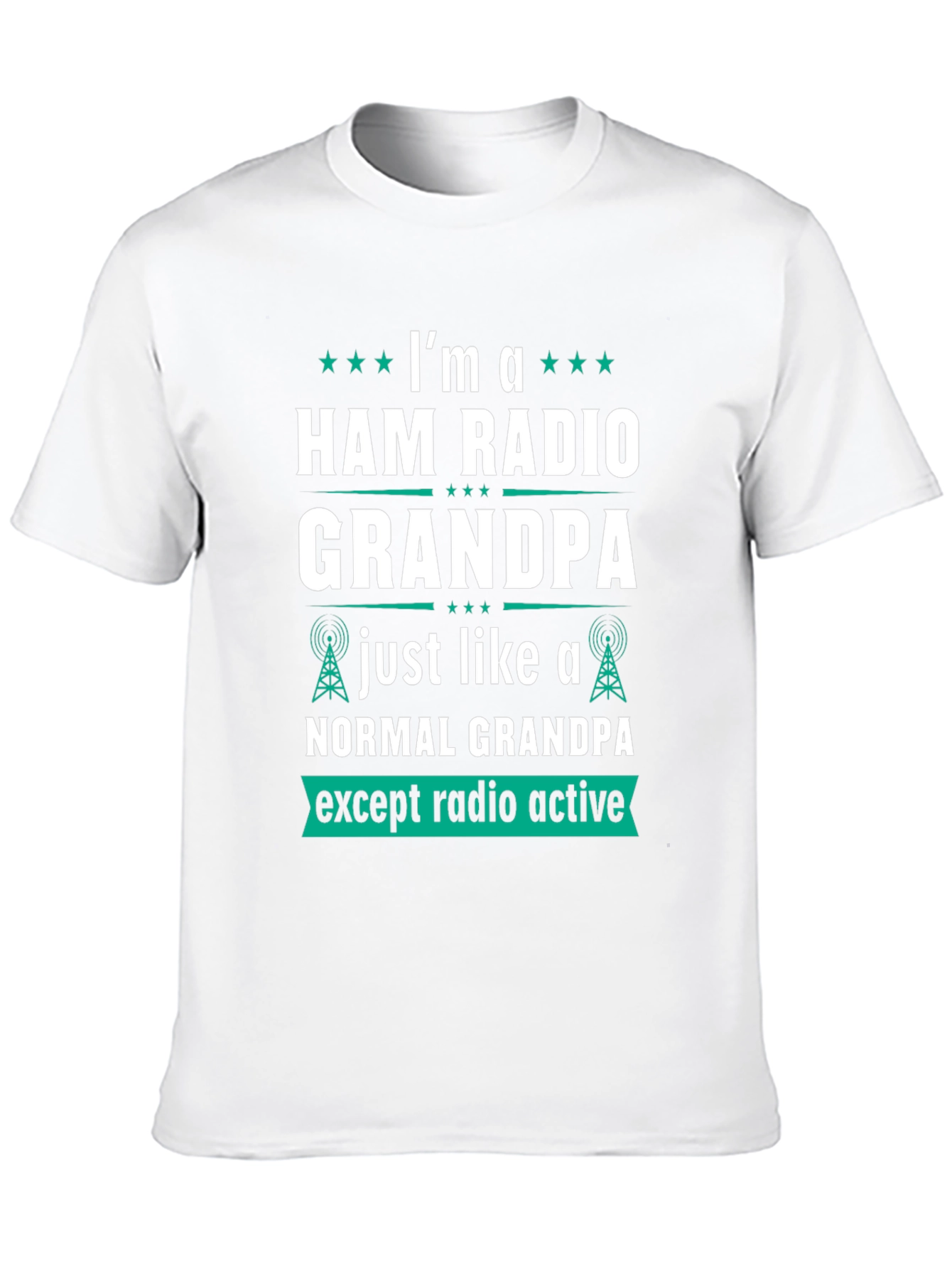 Black Ham Radio Grandpa T-Shirt view 10