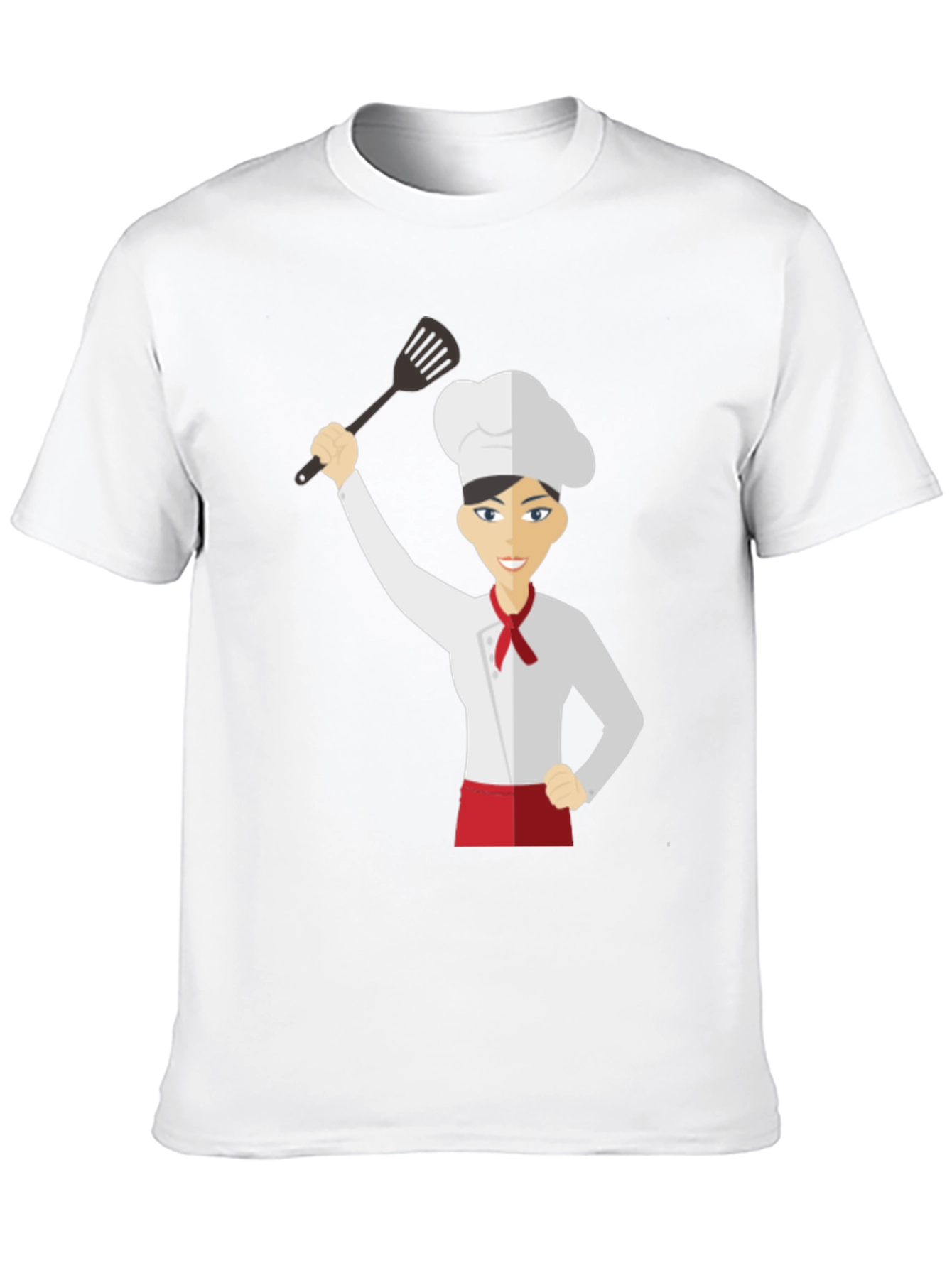 Black Chef Woman's Black Graphic T-Shirt view 10