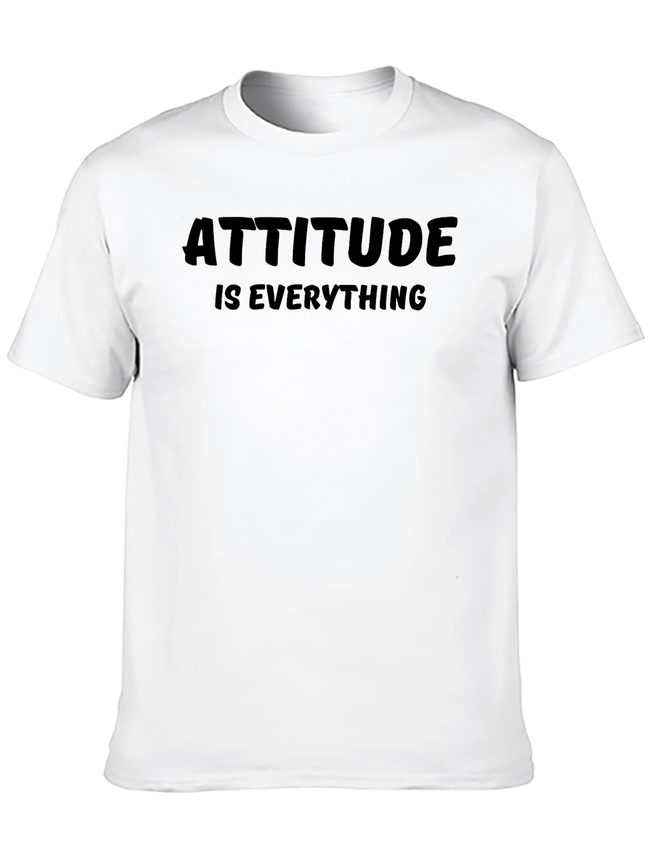 Black Attitude Is Everything Black Graphic Tee view 10