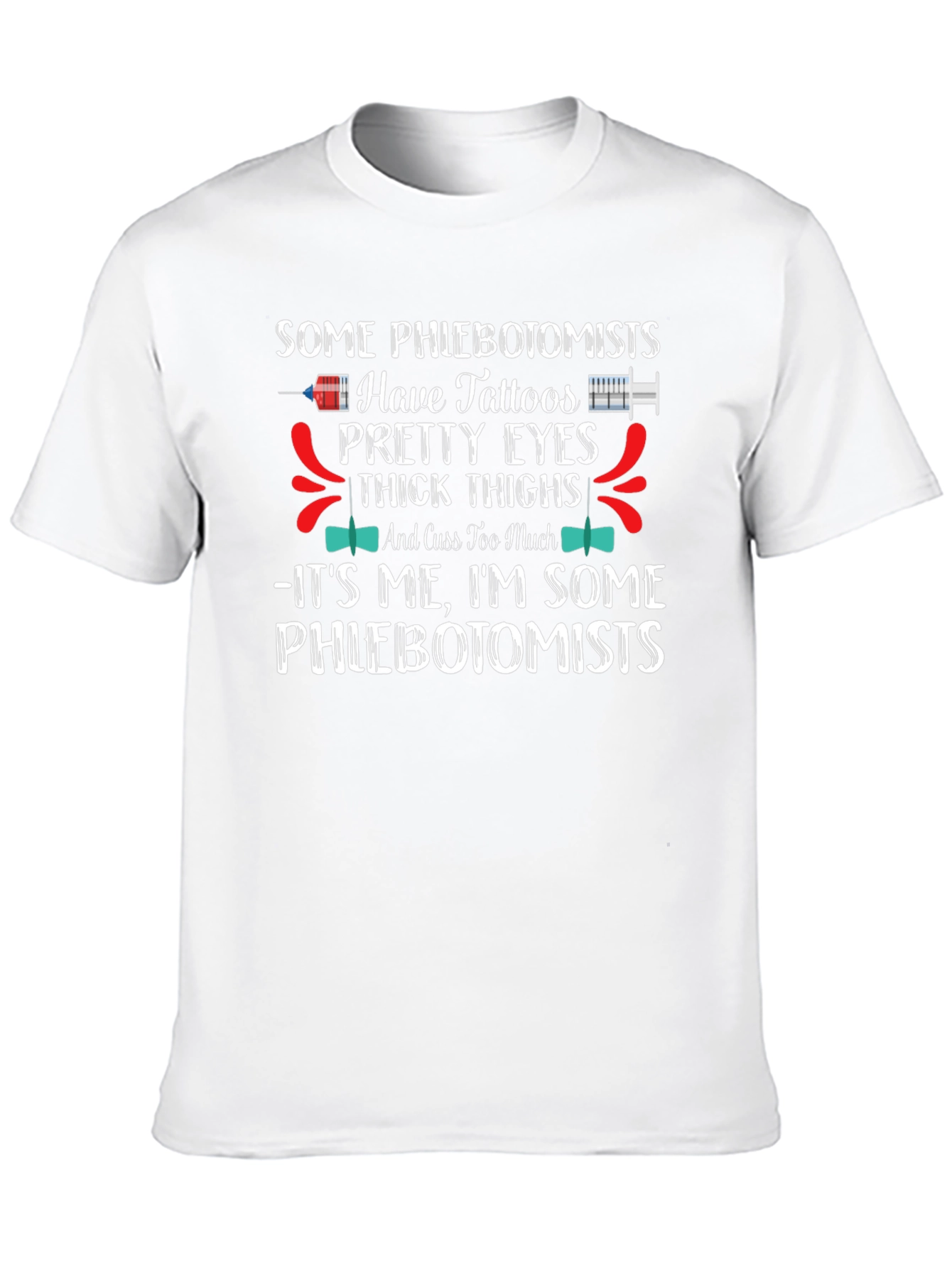 Black Phlebotomist Tattooed Graphic Tee view 10