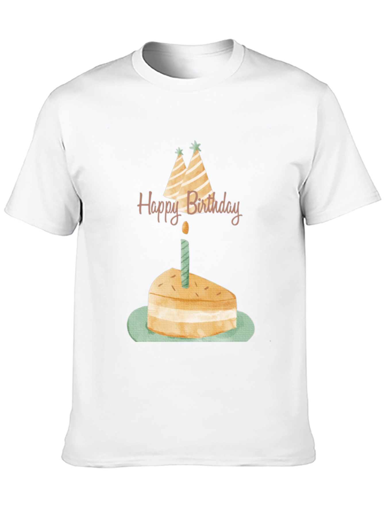 Black Birthday Cake Graphic Tee - Unisex Black T-Shirt view 10