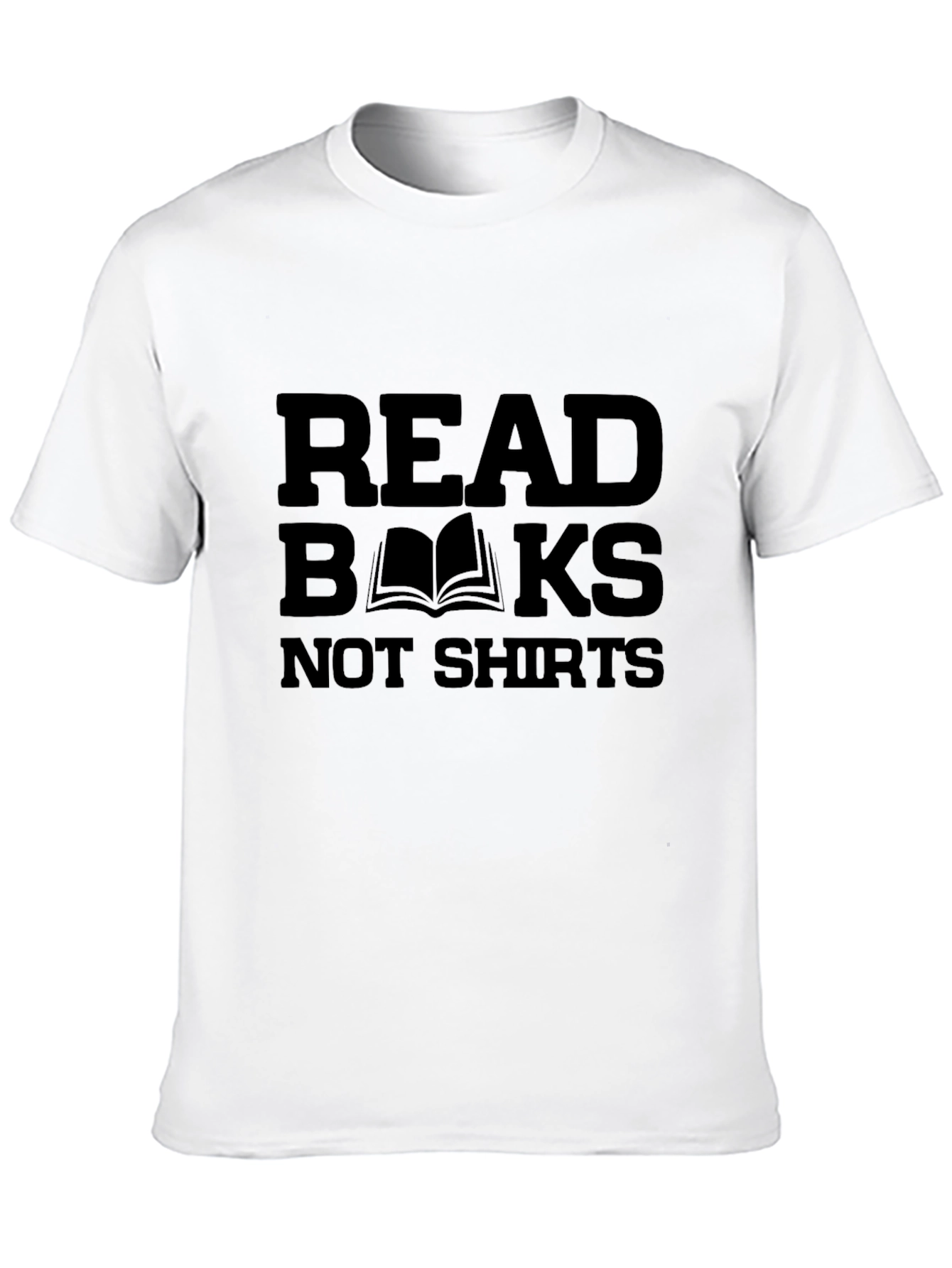 Black Read Books Not Shirts Graphic Tee - Black view 10