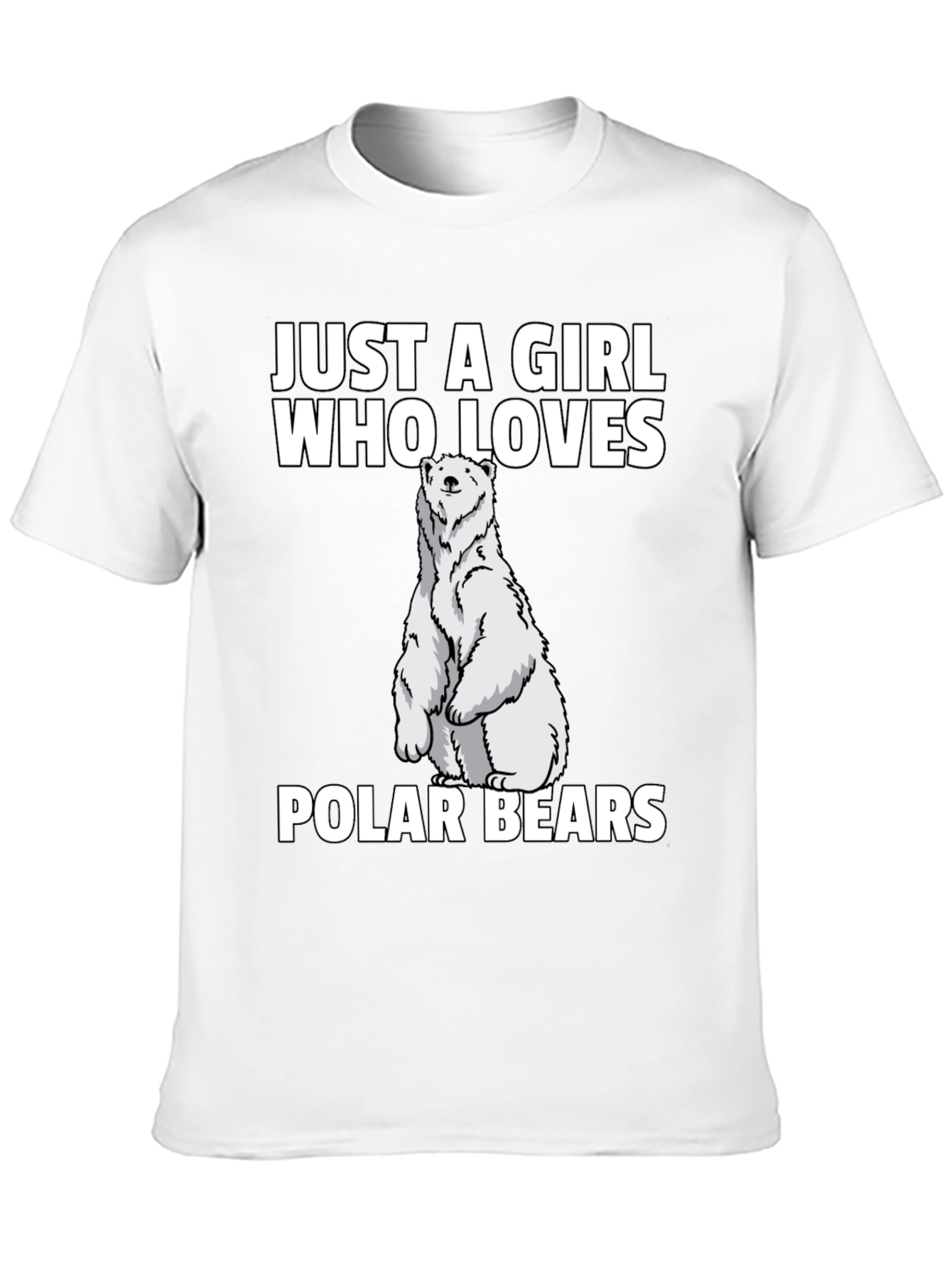 Black Girl Who Loves Polar Bears T-Shirt view 10