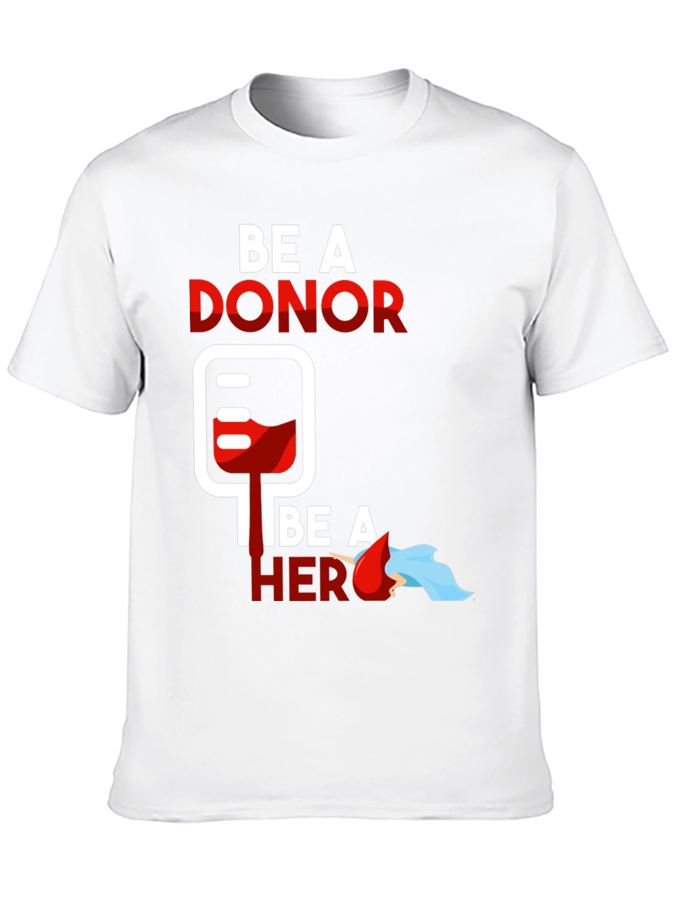 Black Be a Donor Be a Hero Graphic Tee view 10
