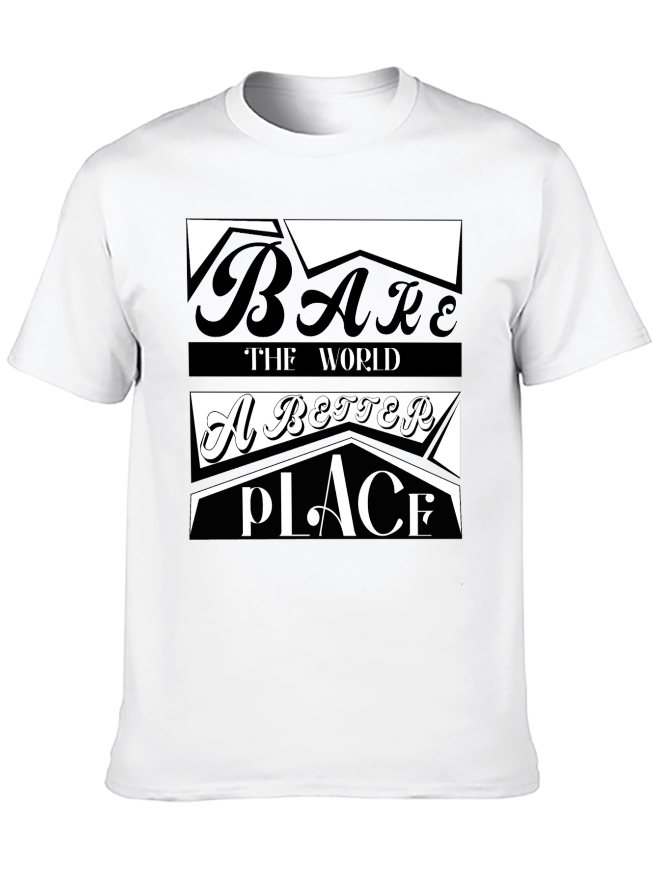 Black Make the World a Better Place Graphic Tee view 10
