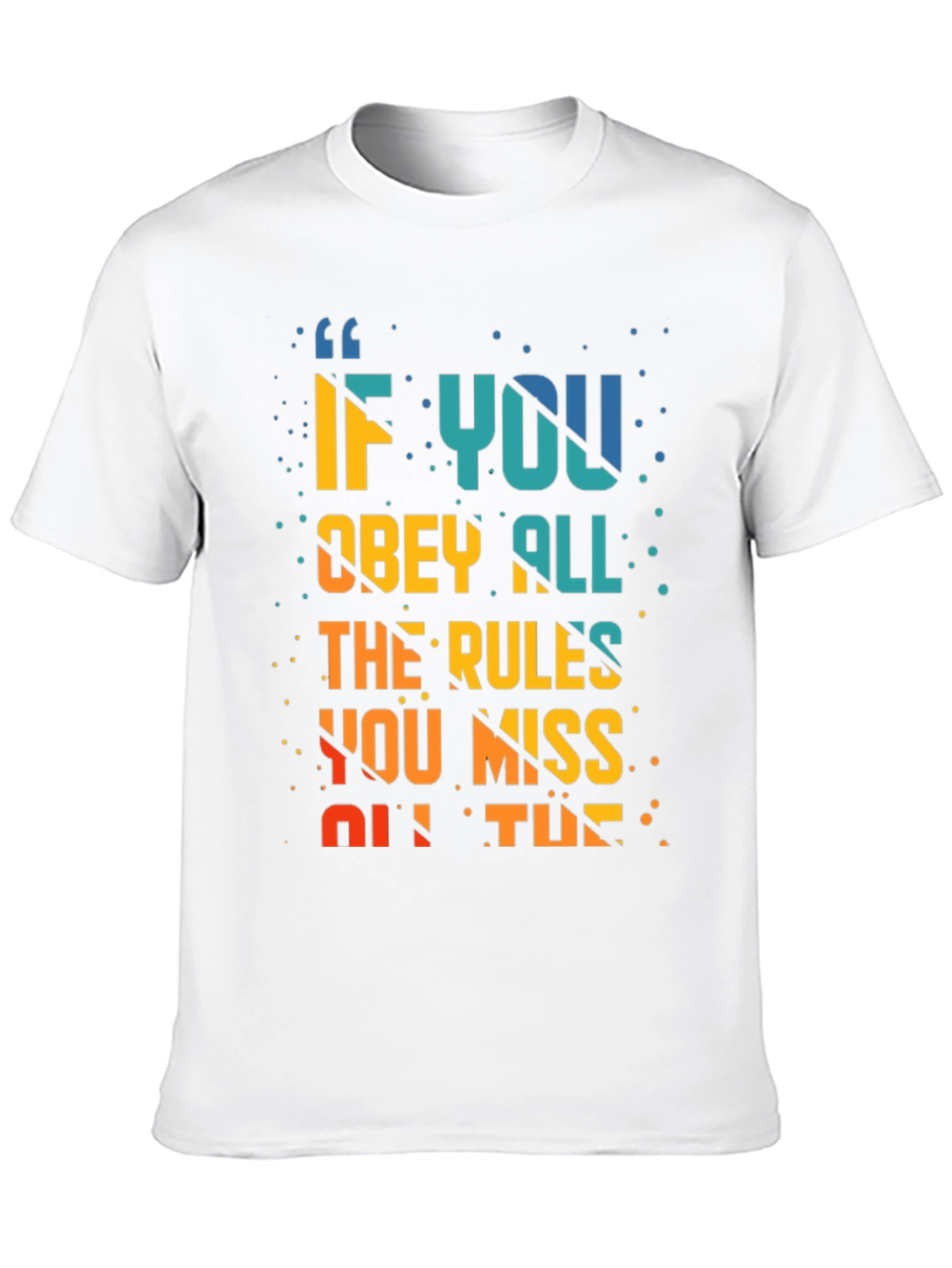 Black Rule Breaker T-Shirt: Miss All The Fun view 10