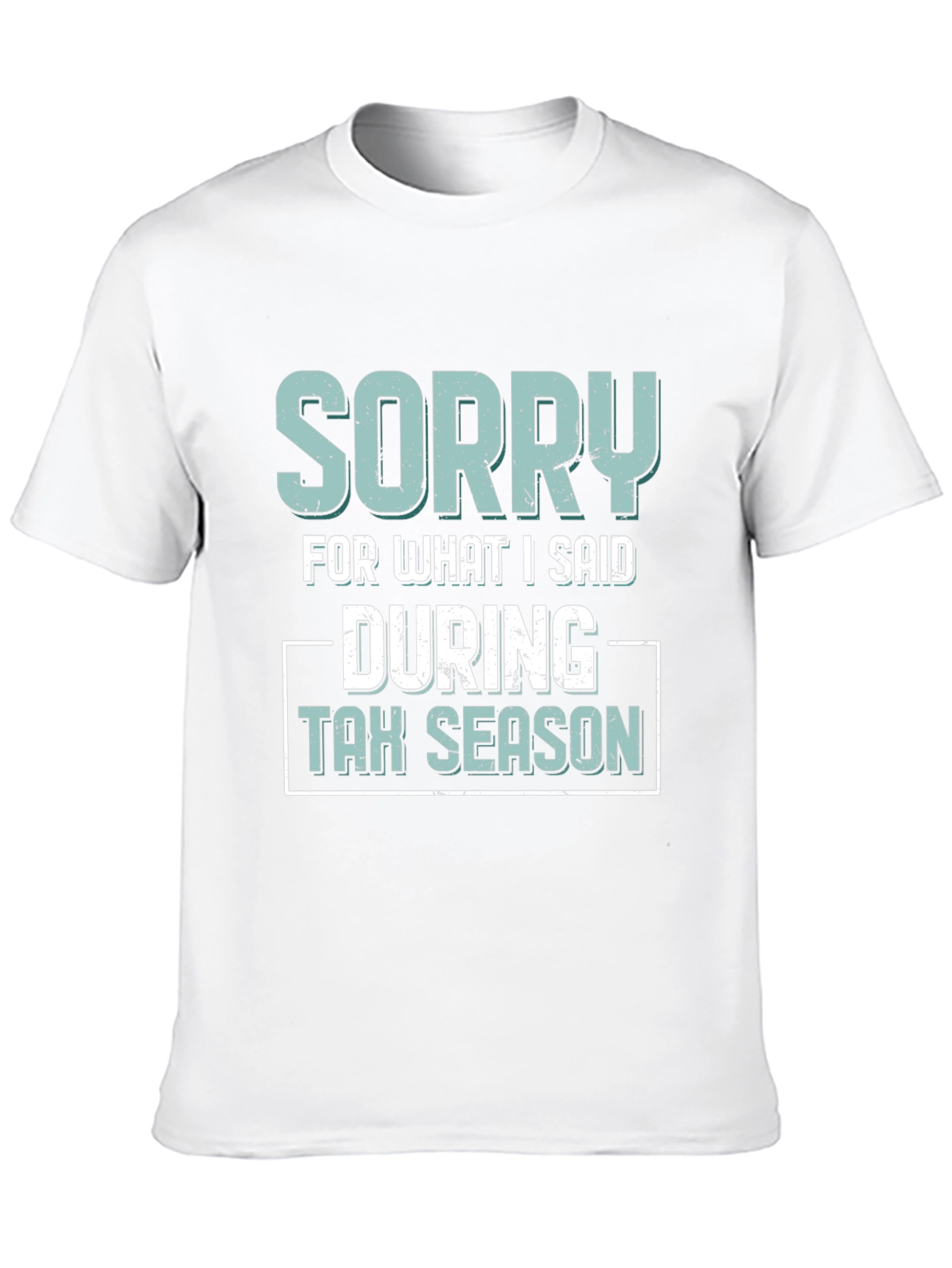 Black Sorry for What I Said During Tax Season T-Shirt view 10