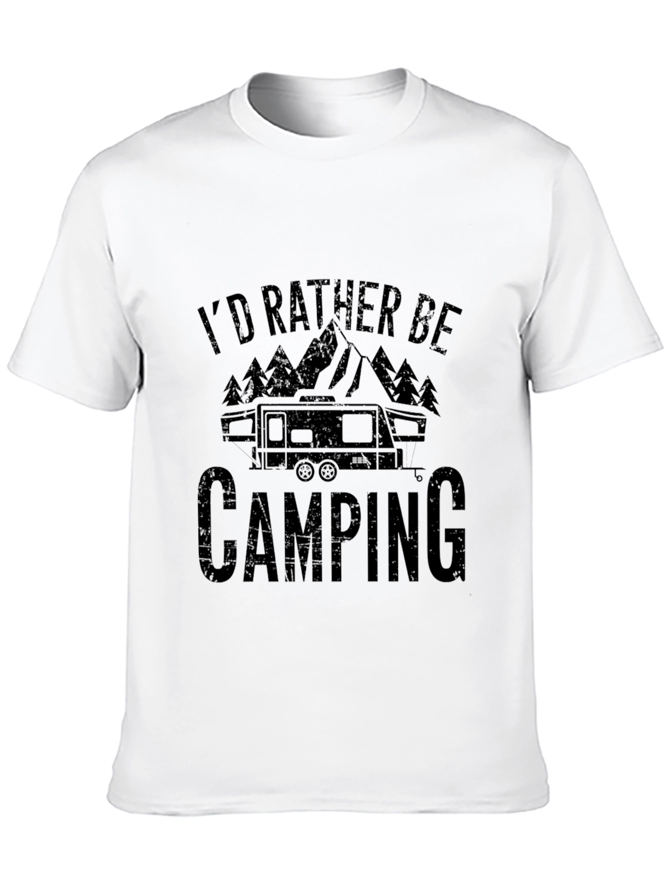 I'd Rather Be Camping Graphic T-Shirt - 10