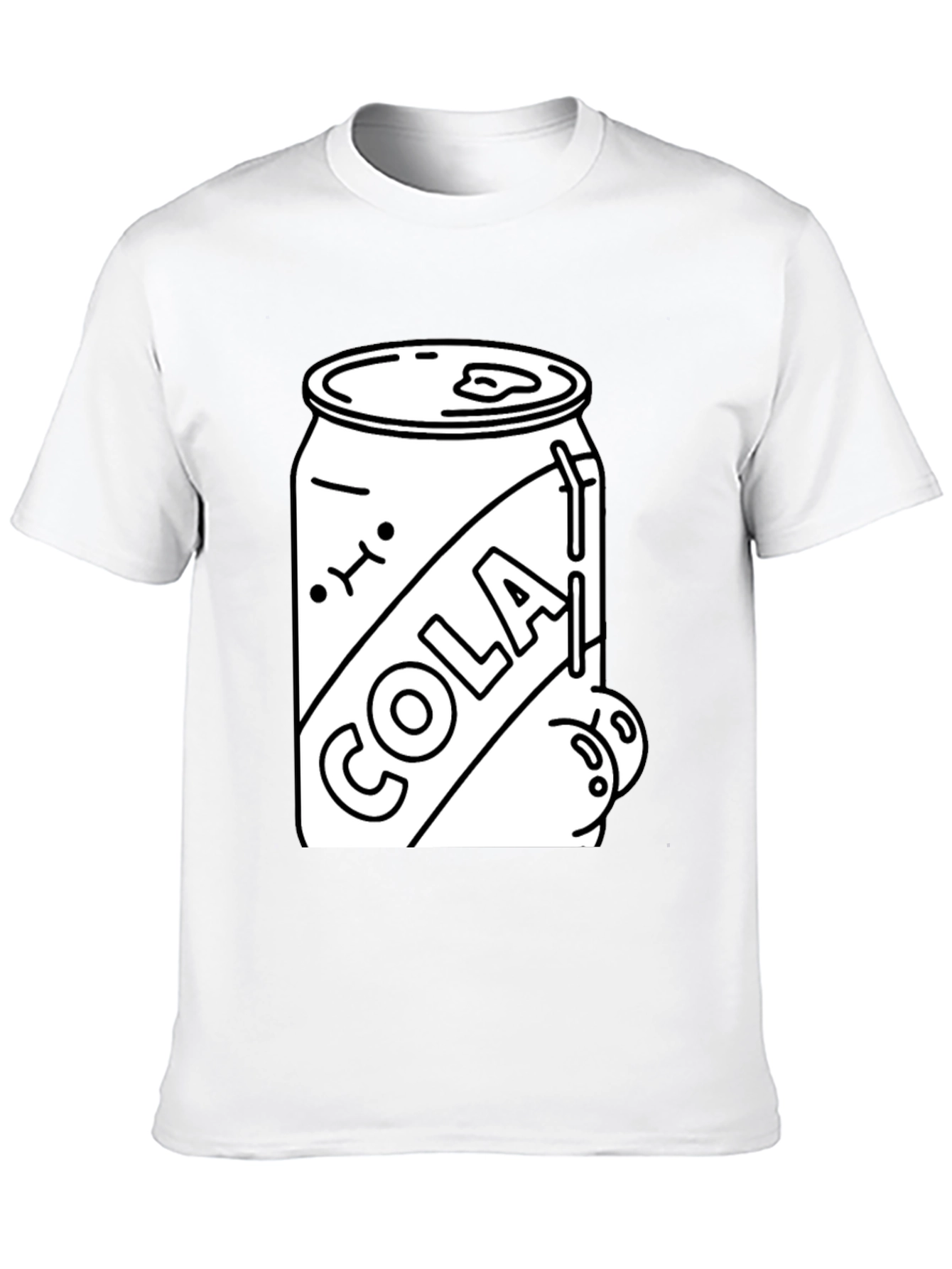 Black Funny Cola Can T-Shirt - Black view 10
