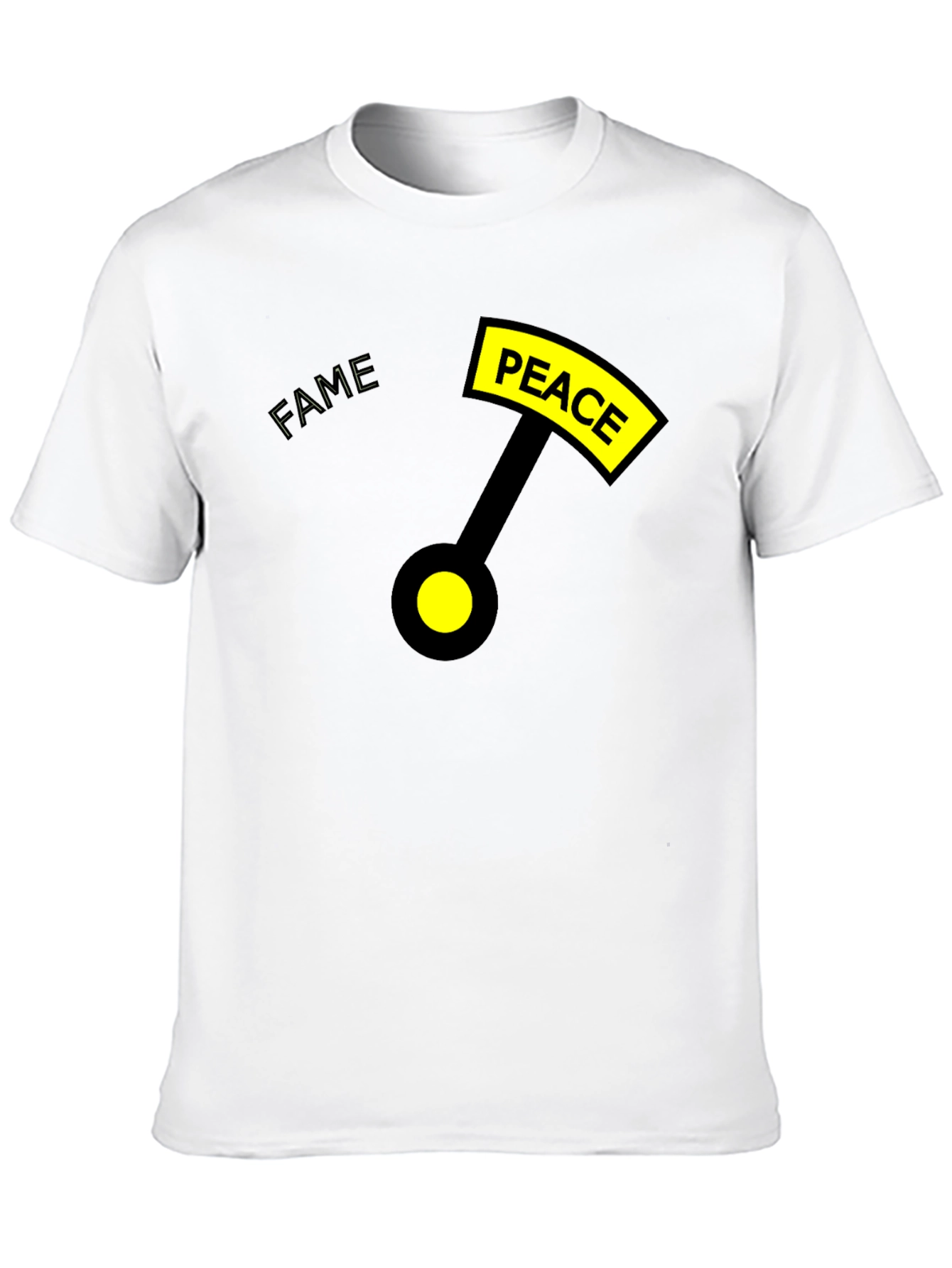 Peace Over Fame T-Shirt - Black Graphic Tee - 10