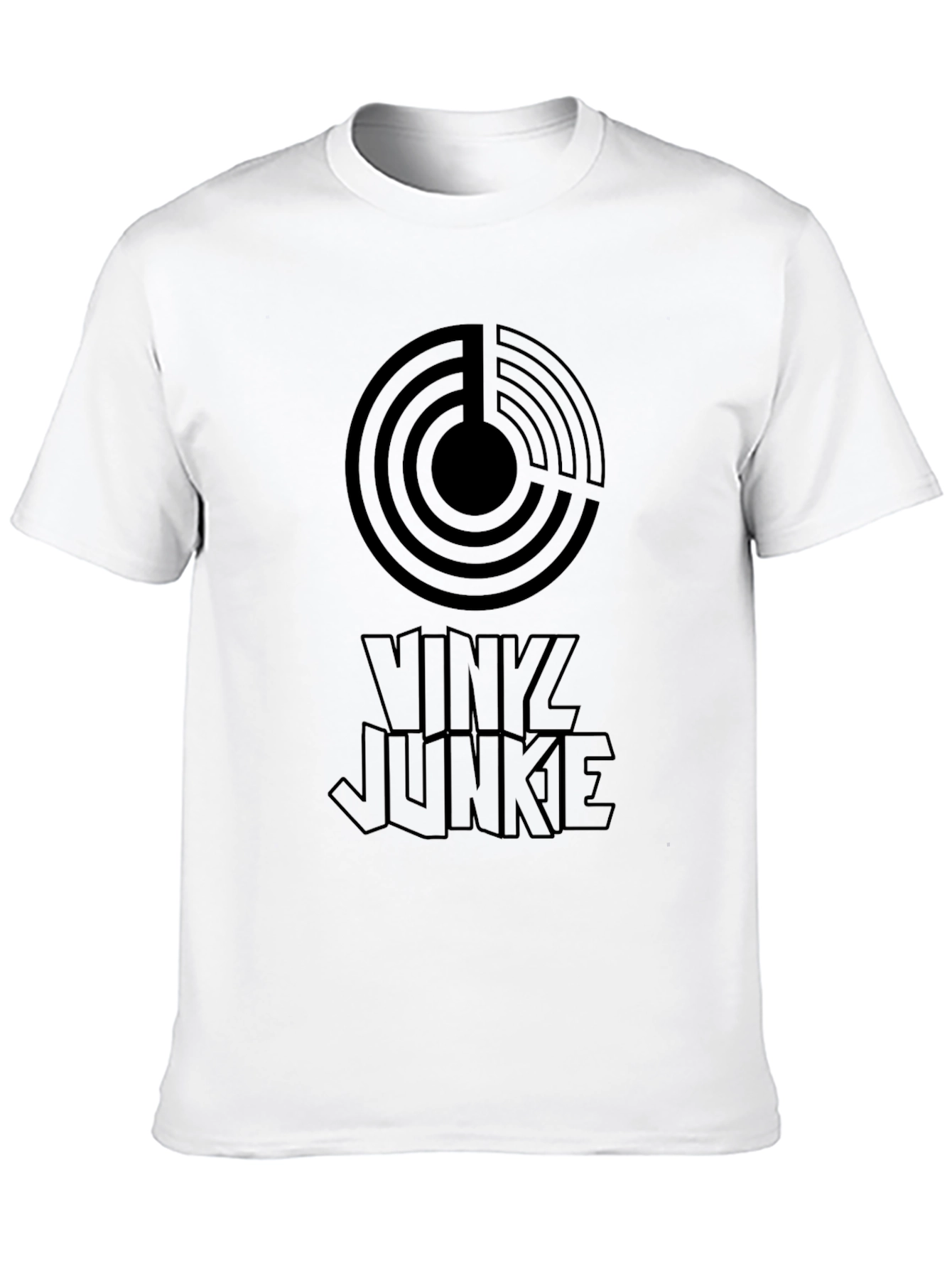 Black Vinyl Junkie Black Graphic Tee view 10