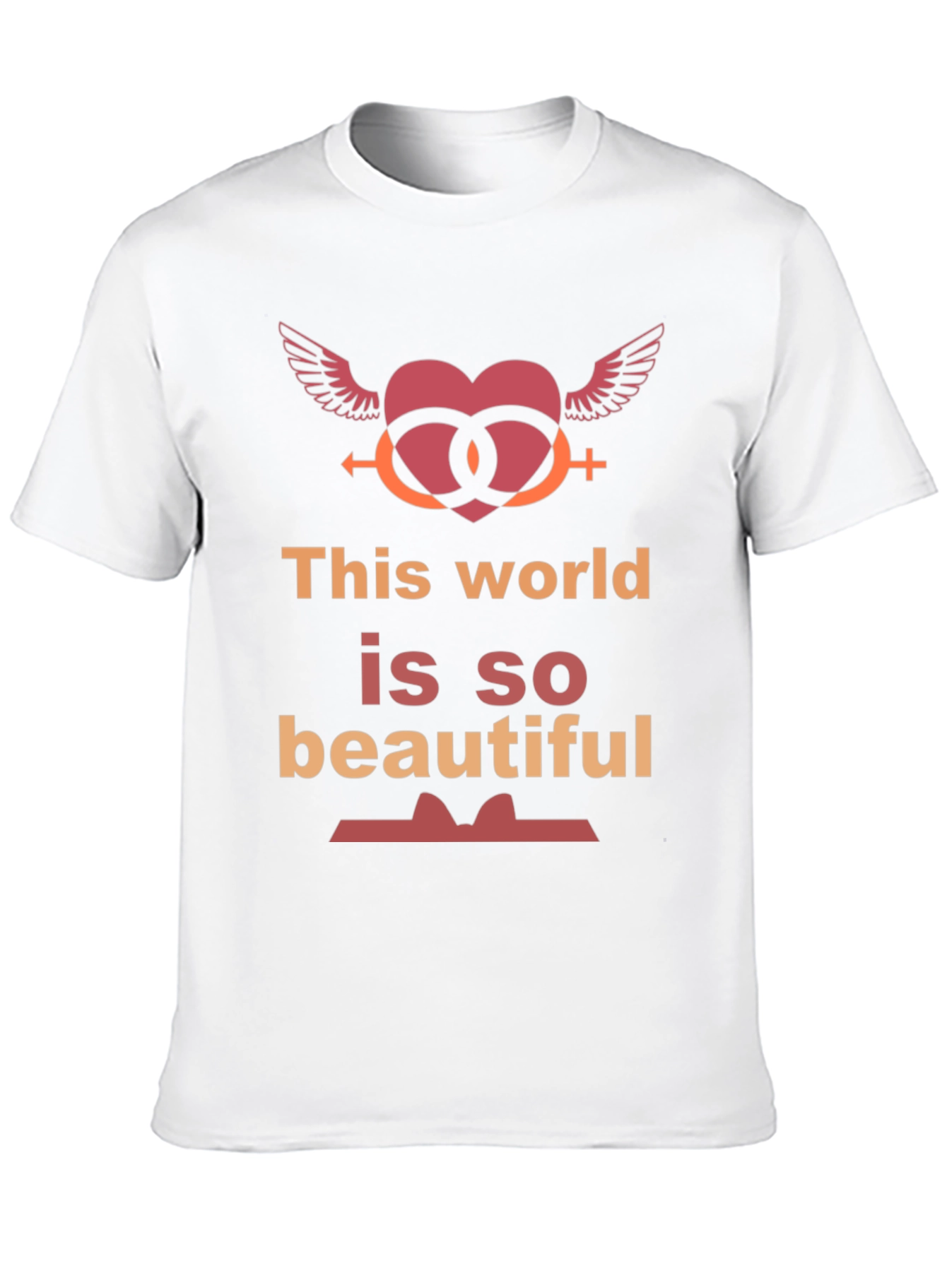 Black This World Is So Beautiful Graphic T-Shirt view 10