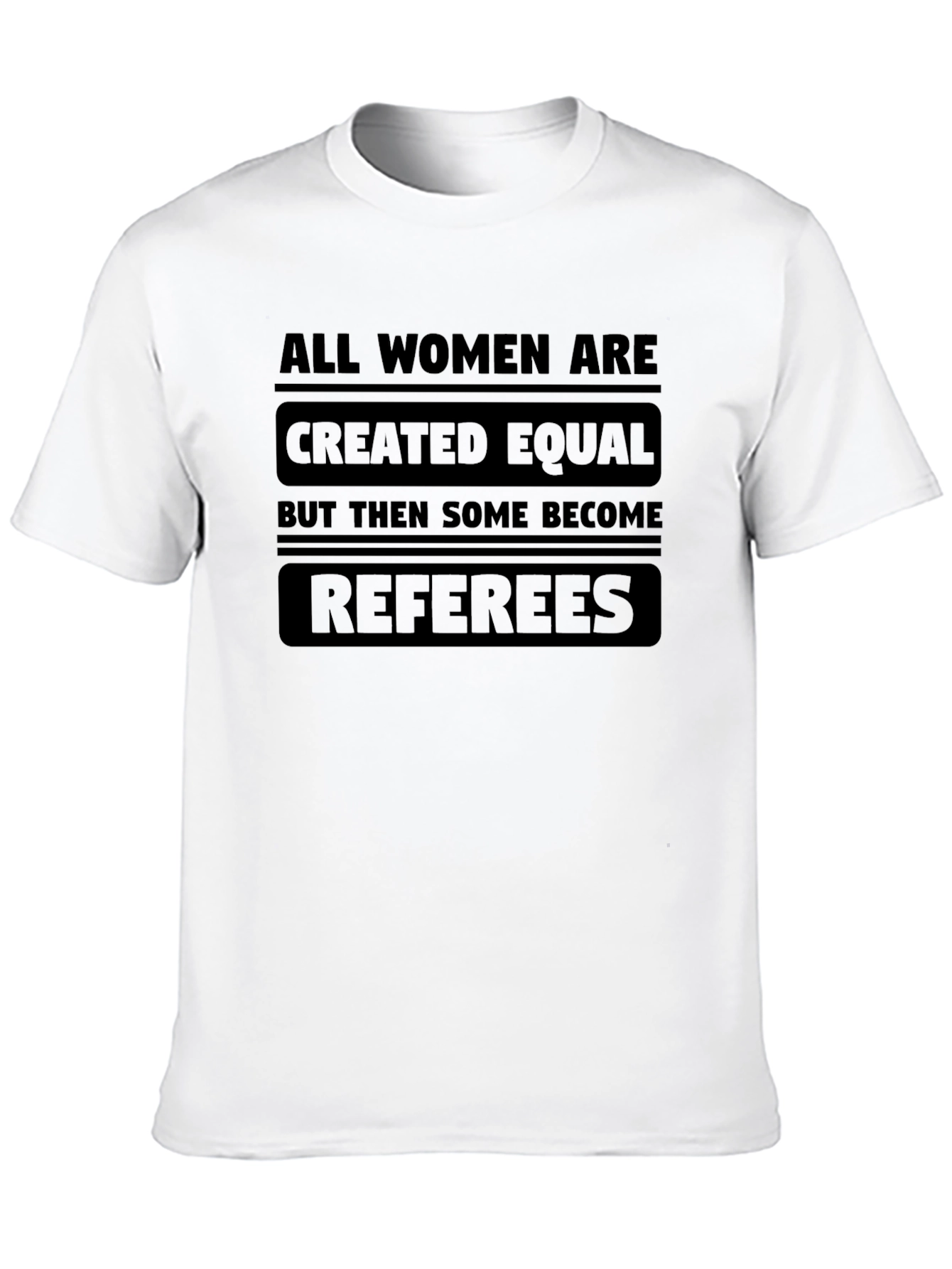 Black Funny Women Referees T-Shirt view 10