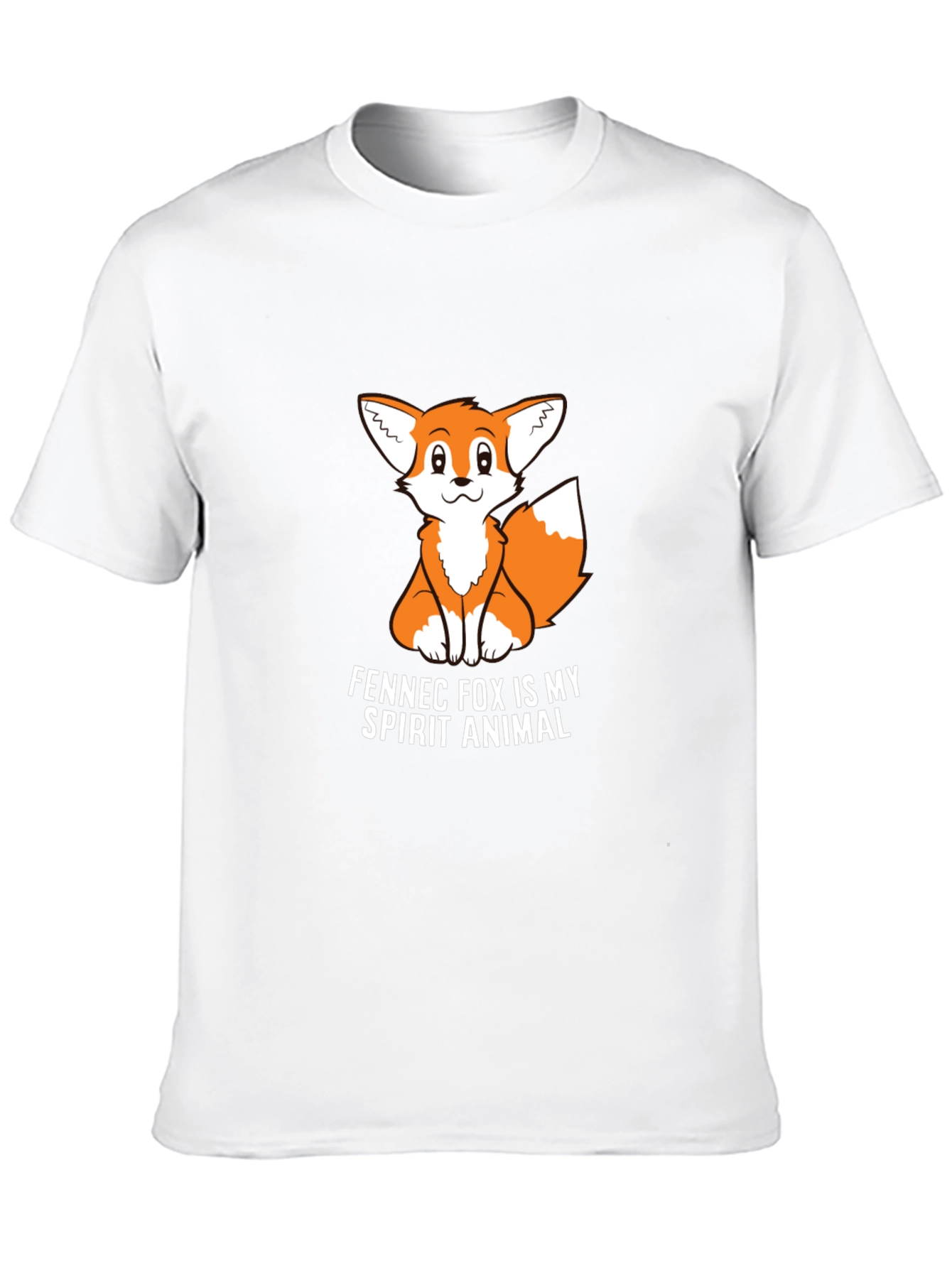 Black Fennec Fox Spirit Animal Graphic Tee - Black view 10
