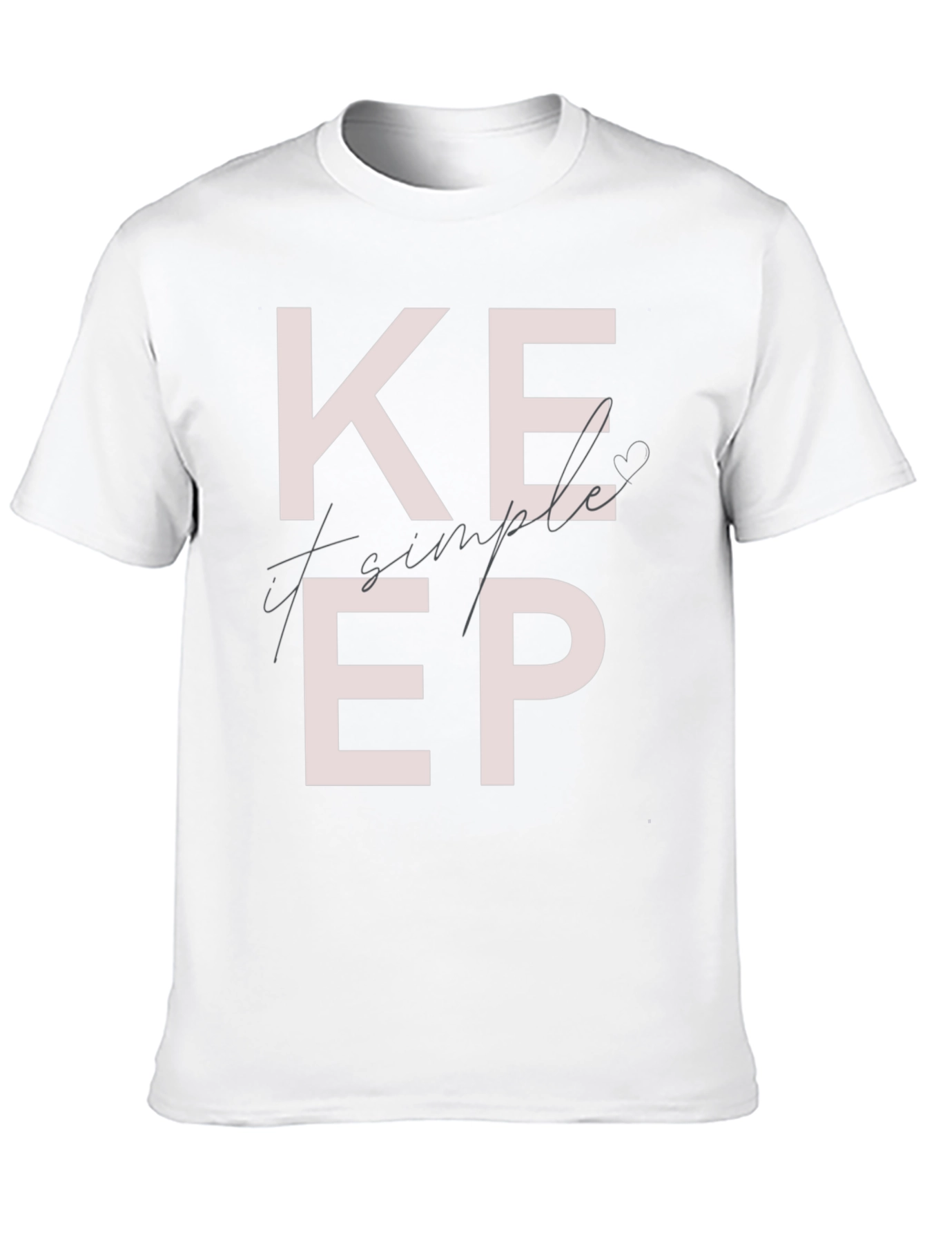 Black Keep It Simple Graphic T-Shirt view 10