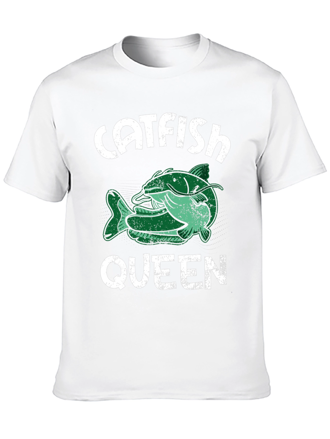 Black Catfish Queen T-Shirt - Fishing Tee view 10