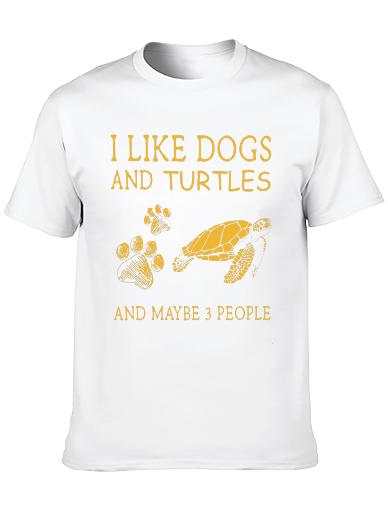 Black I Like Dogs and Turtles T-Shirt view 10