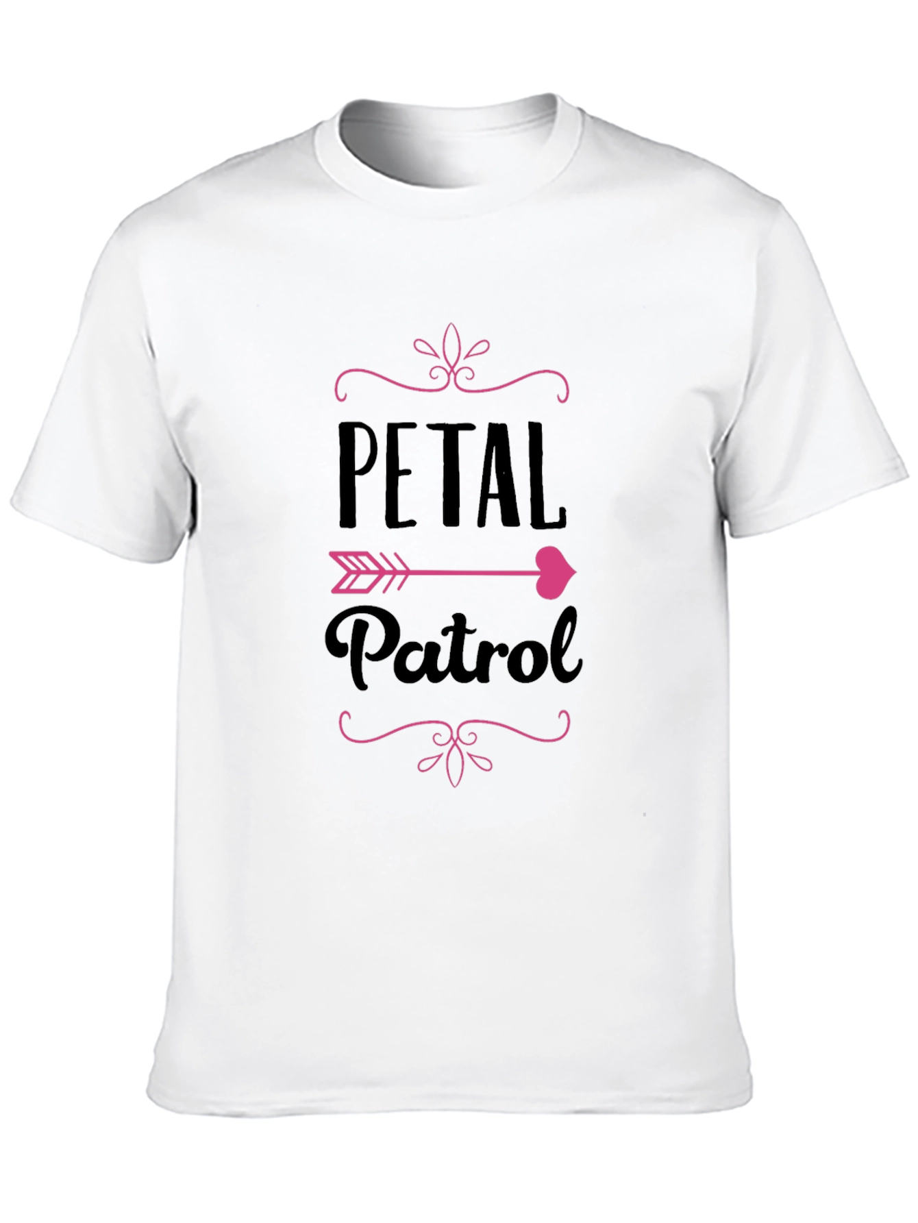 Black Petal Patrol Graphic Tee - Black Crew Neck T-Shirt view 10
