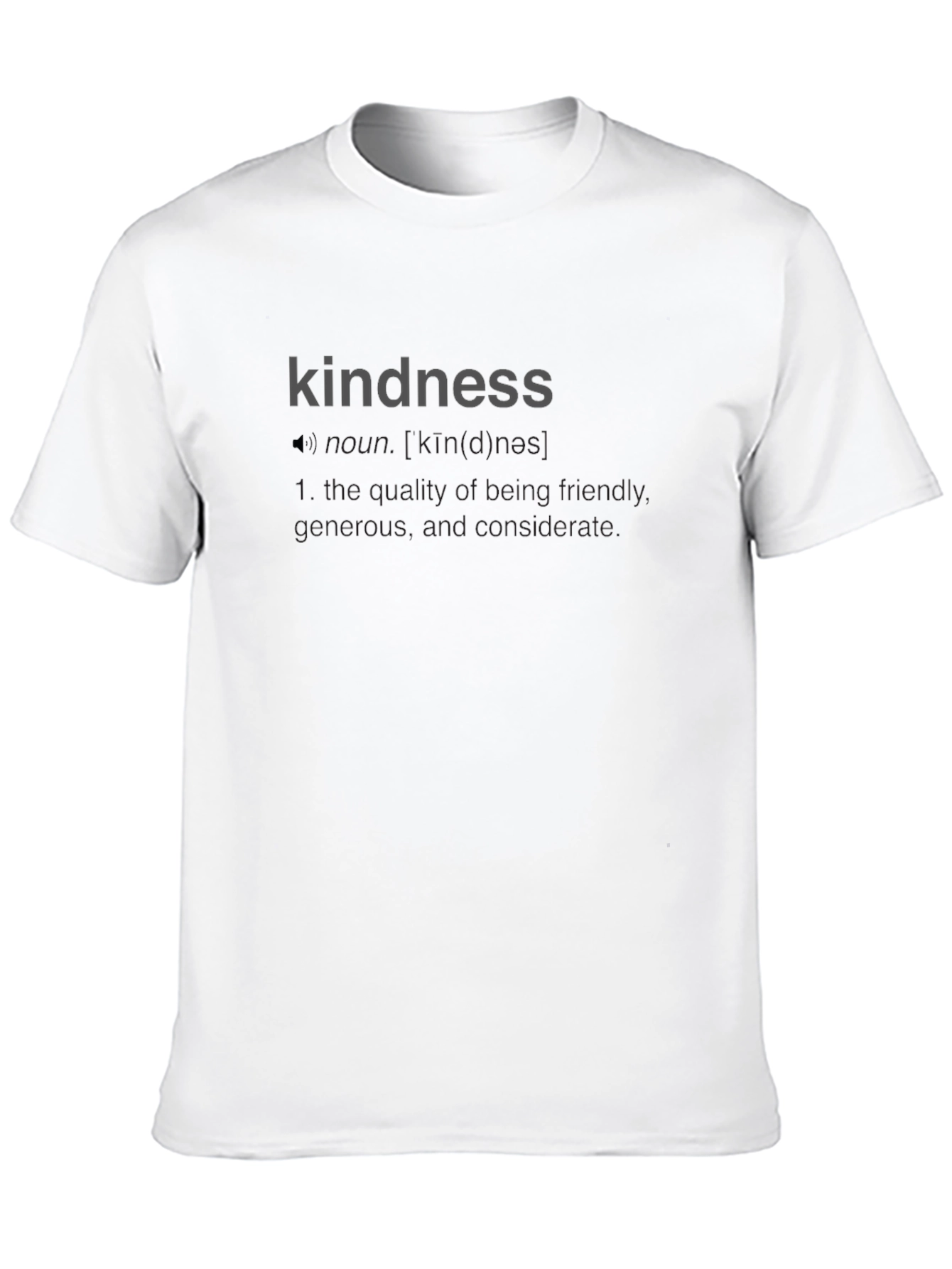 Kindness Definition Graphic Tee - Unisex Black T-Shirt - 10
