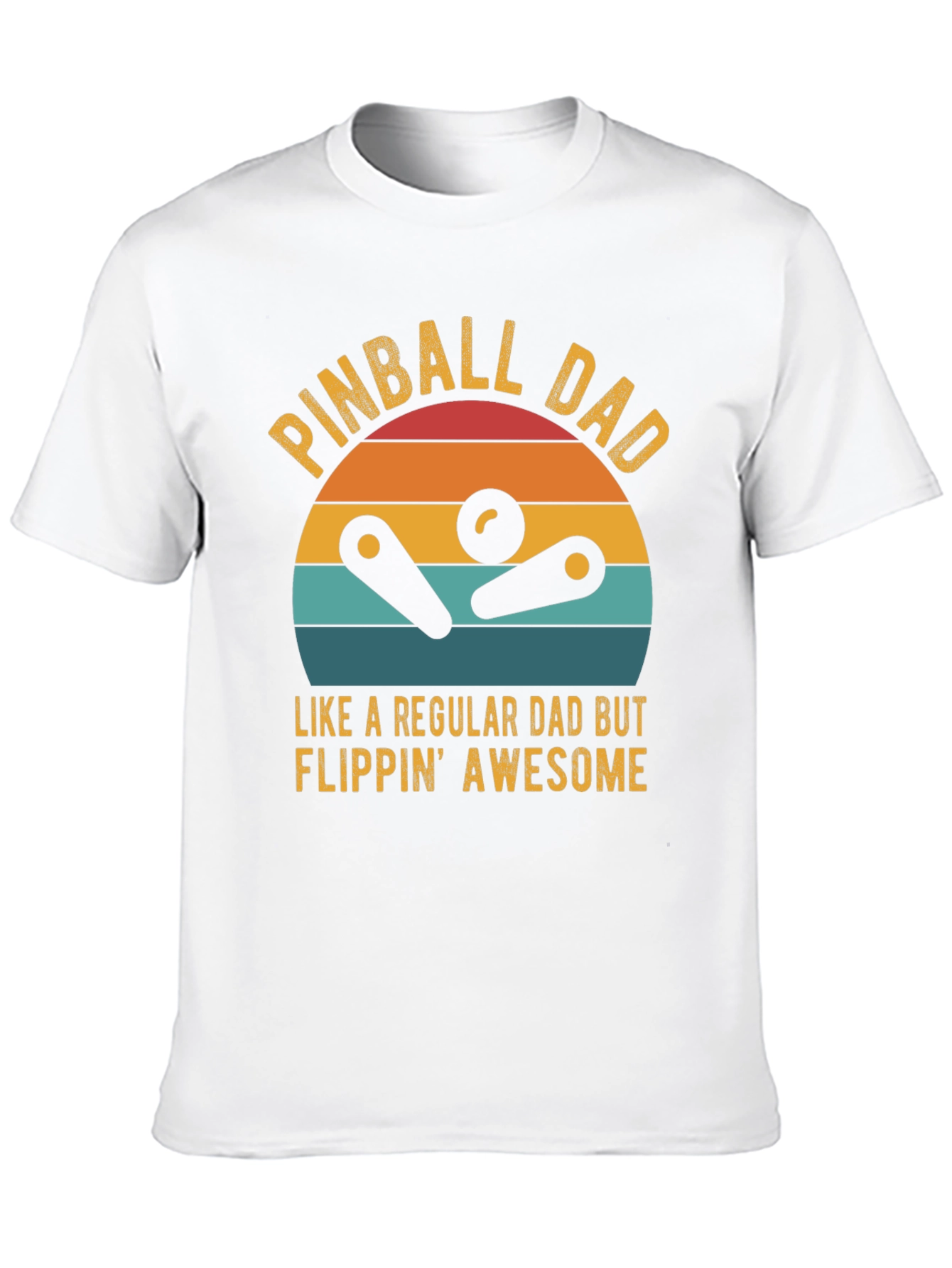 Black Pinball Dad Graphic T-Shirt - Flippin' Awesome Tee view 10