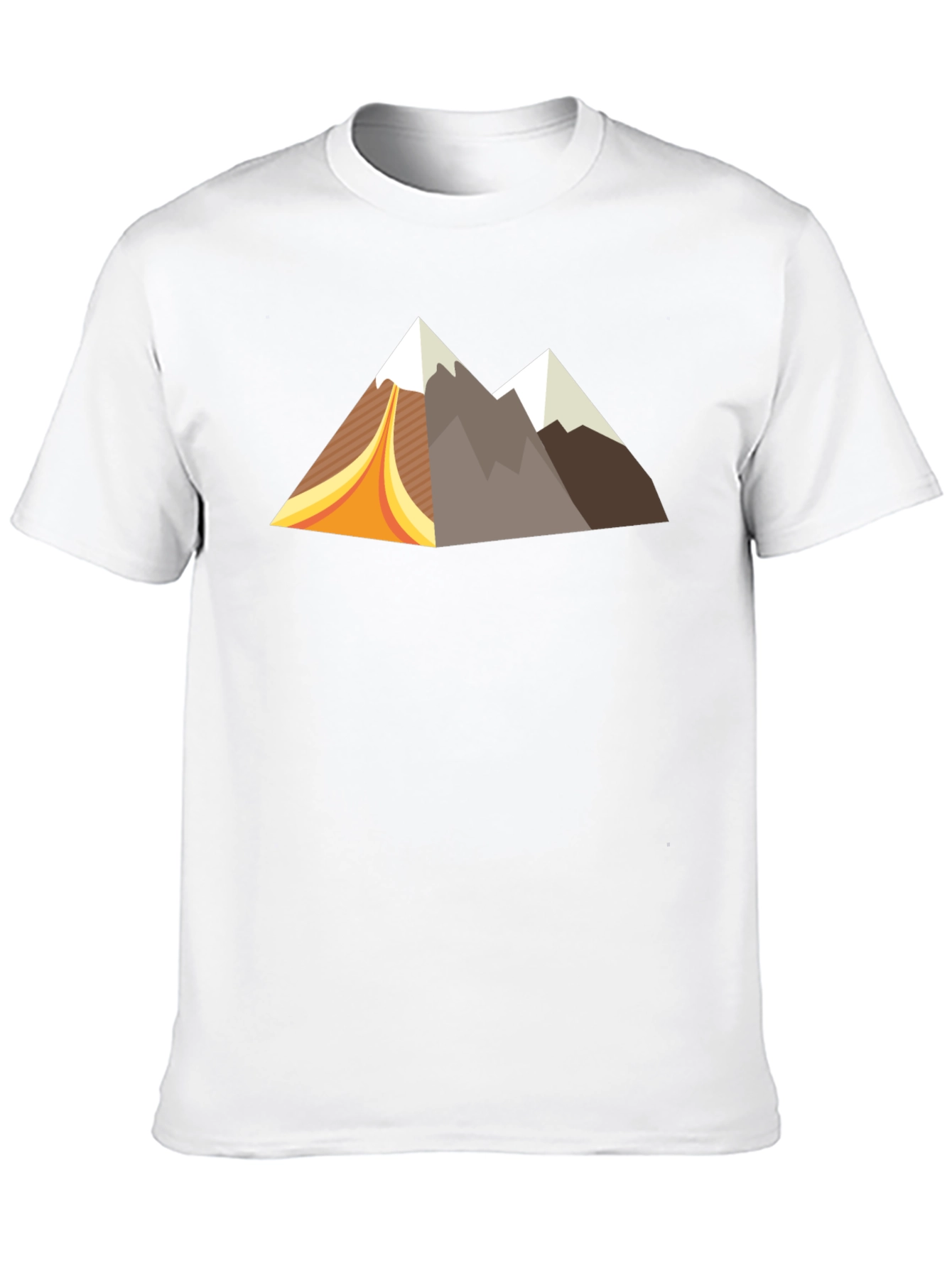 Black Retro Mountain Graphic Tee - Black Short Sleeve Shirt view 10
