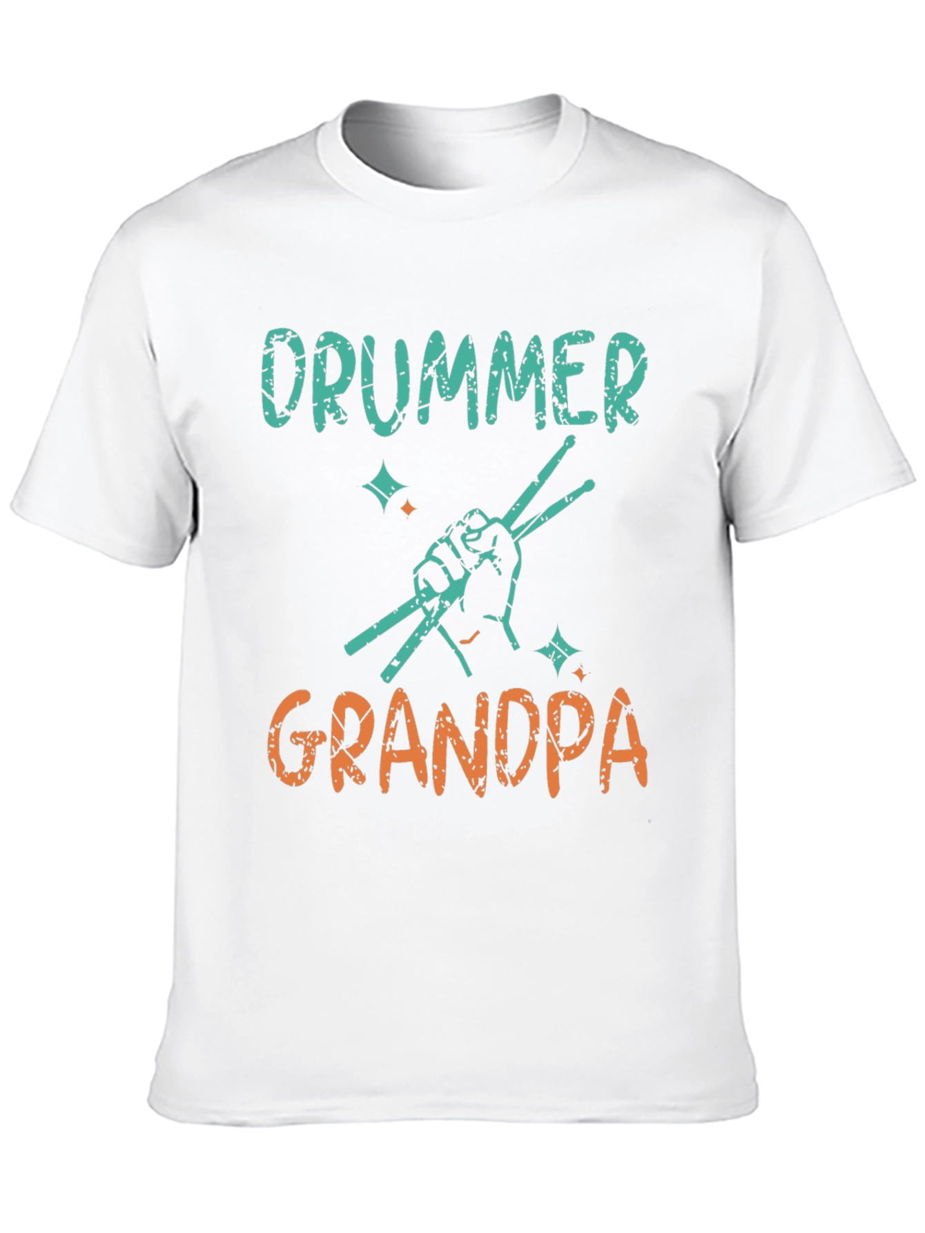 Drummer Grandpa T-Shirt - Black - 10