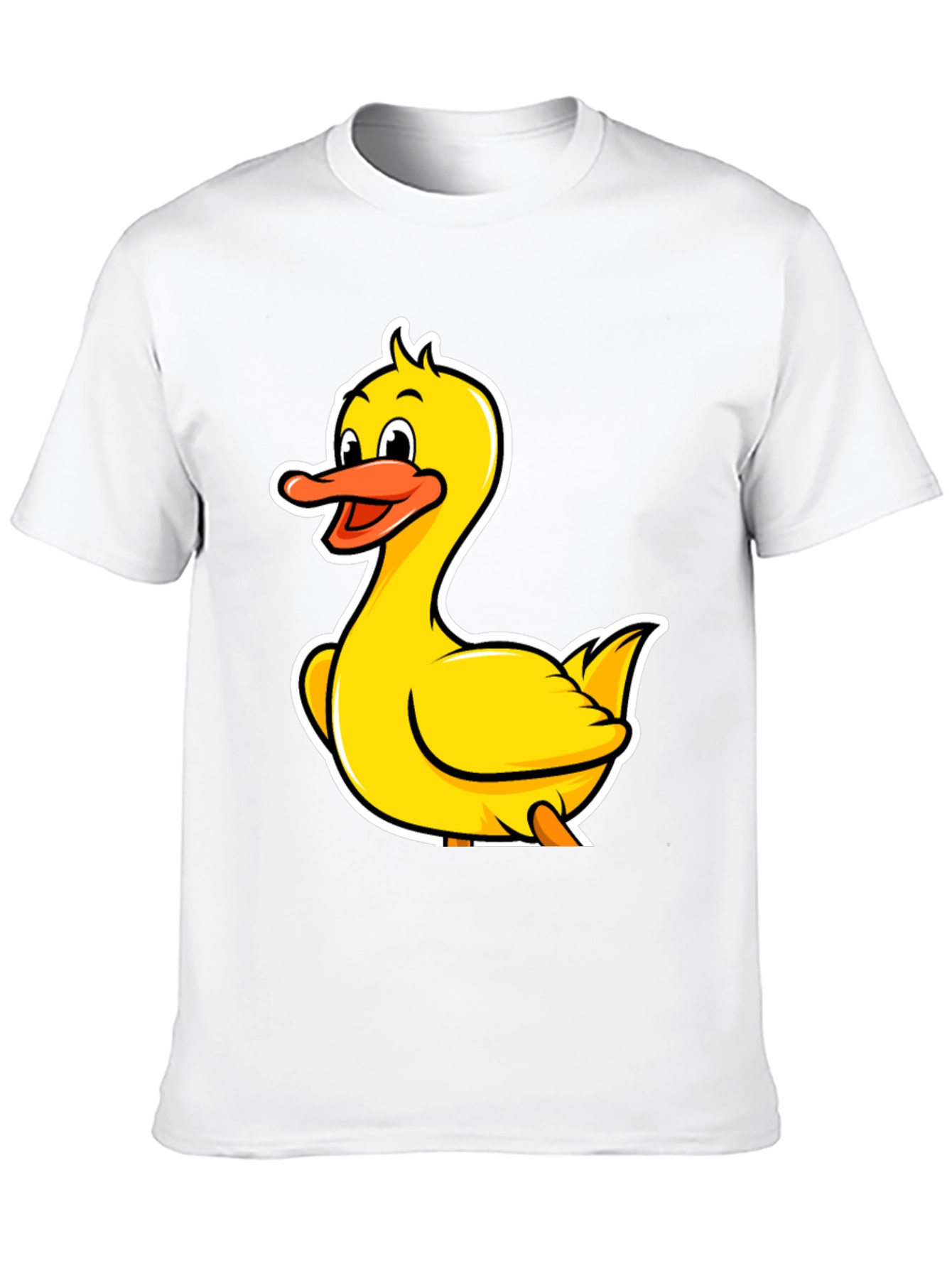 Black Duck Cartoon Black T-Shirt view 10