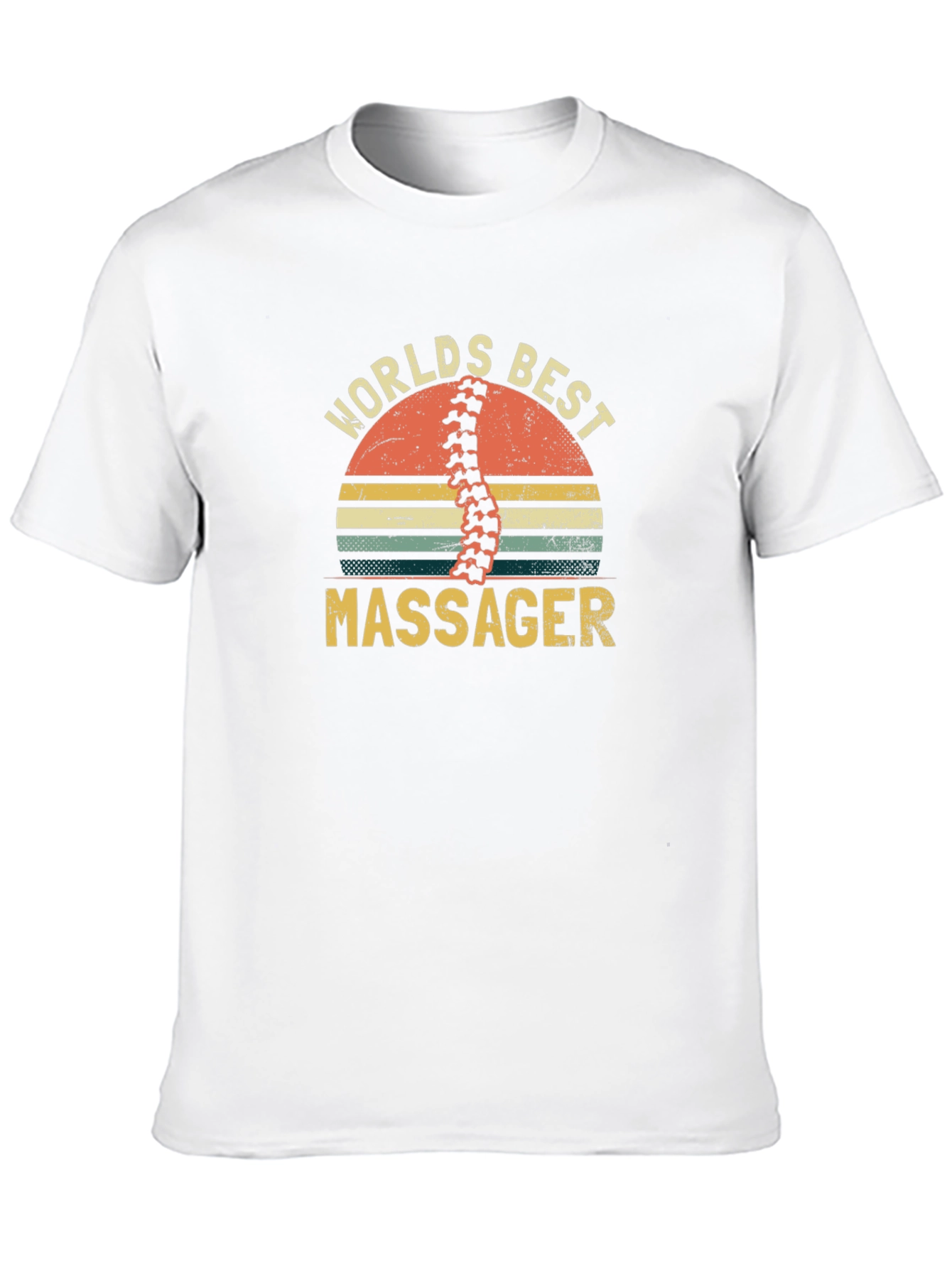 Black World's Best Massager Graphic T-Shirt view 10