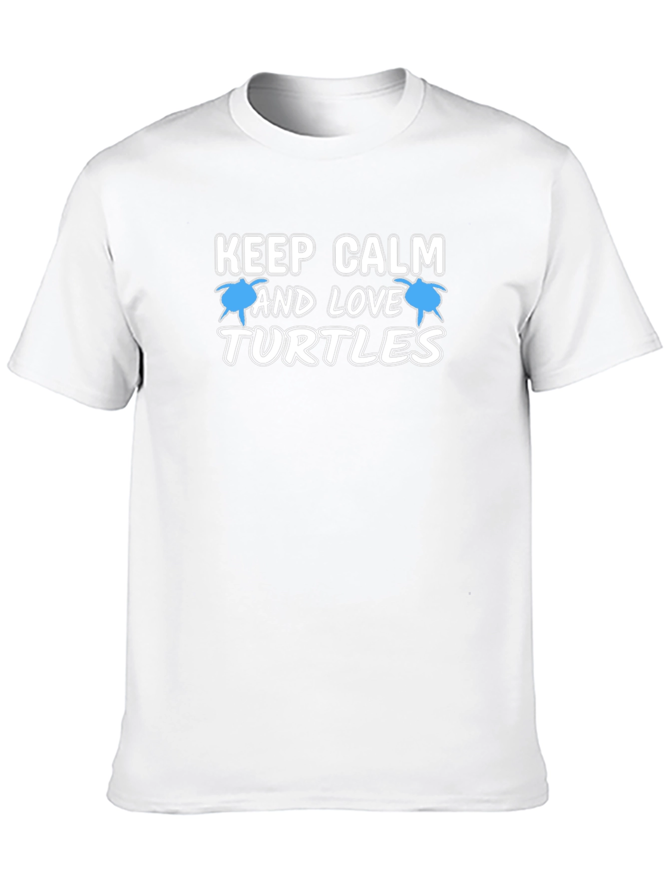 Black Keep Calm and Love Turtles Black T-Shirt view 10