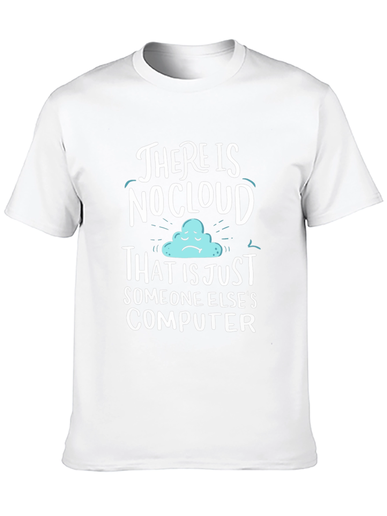 Black Humorous "No Cloud" Graphic Tee view 10