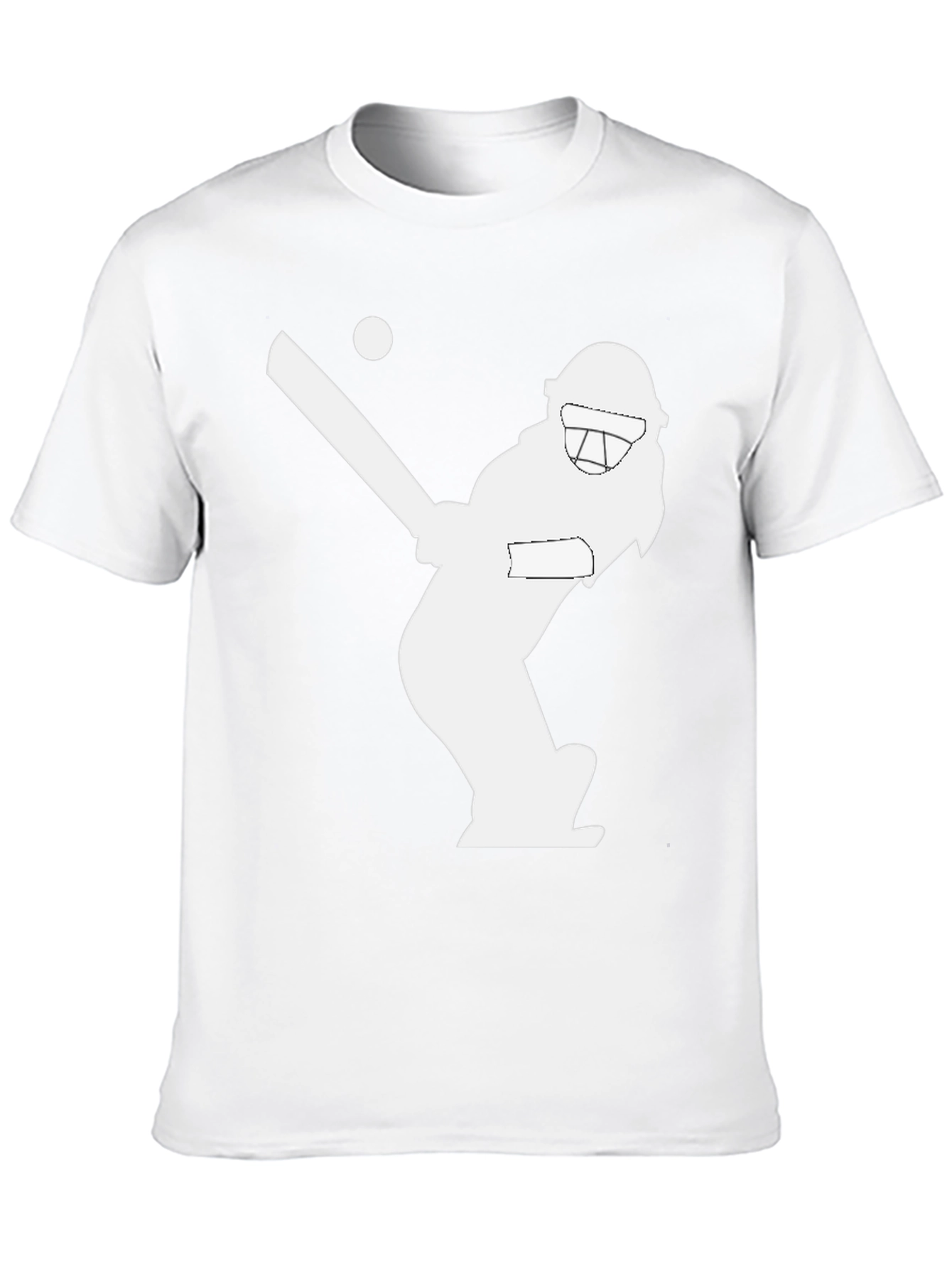 Black Cricket Player Graphic T-Shirt - Stylish Black Tee view 10