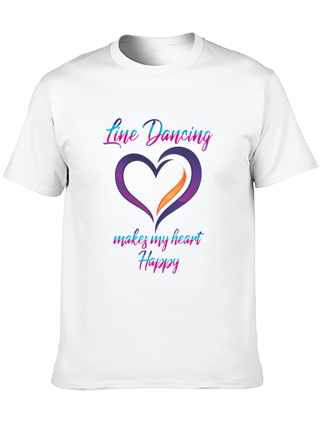 Black Line Dancing Heart T-Shirt view 10