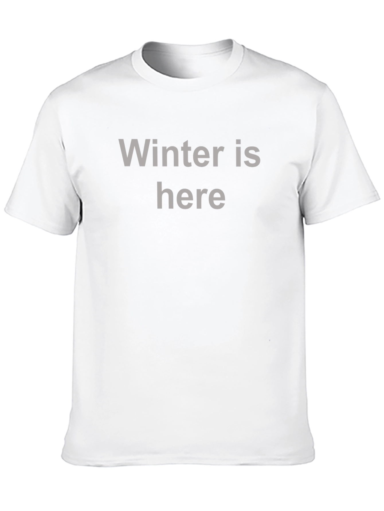 Black Winter Is Here Graphic Tee - Soft Cotton view 10