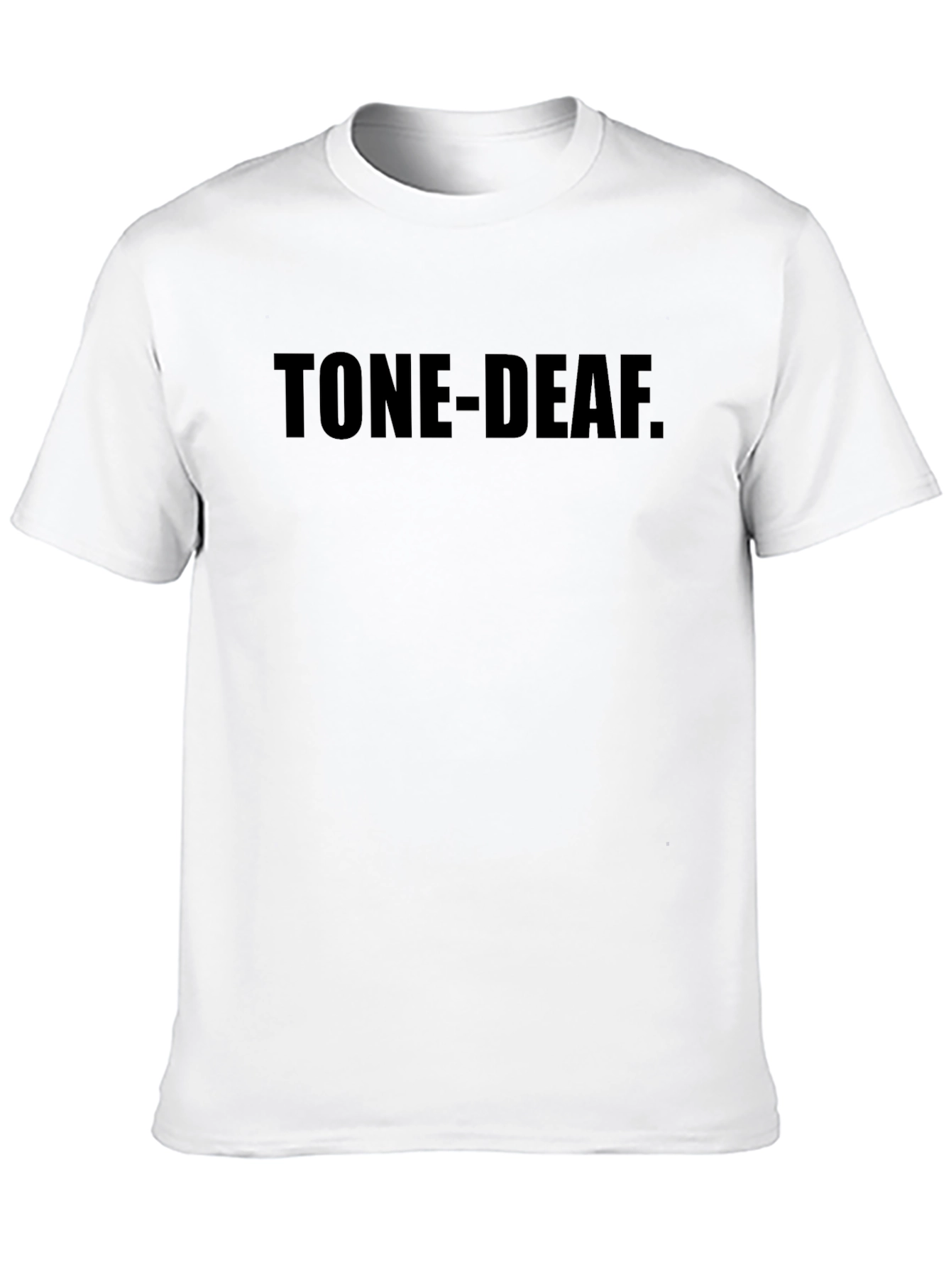 Black Tone-Deaf Black Graphic Tee - Casual Style view 10