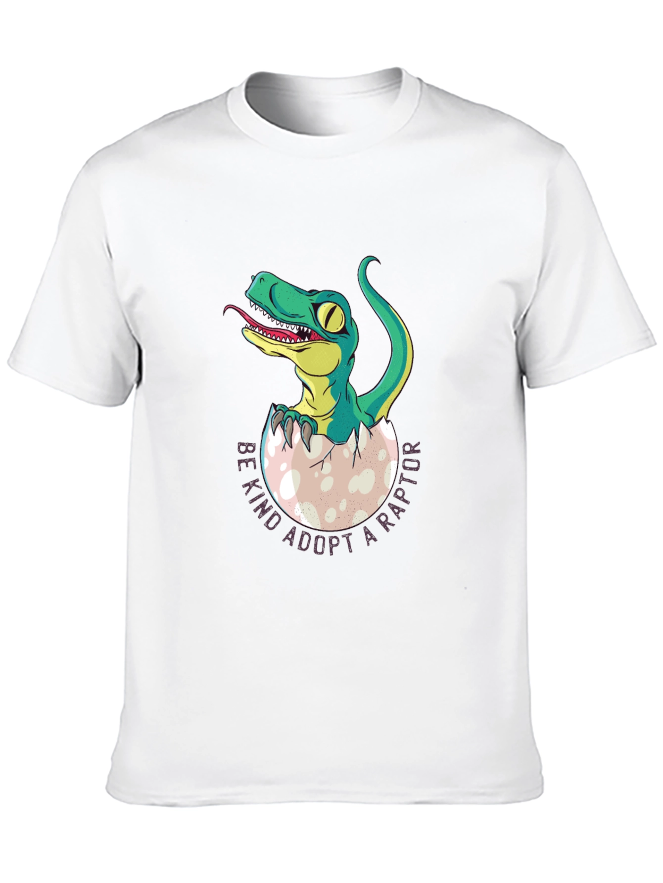Black Adopt a Raptor T-Shirt - Unique Dinosaur Tee view 10