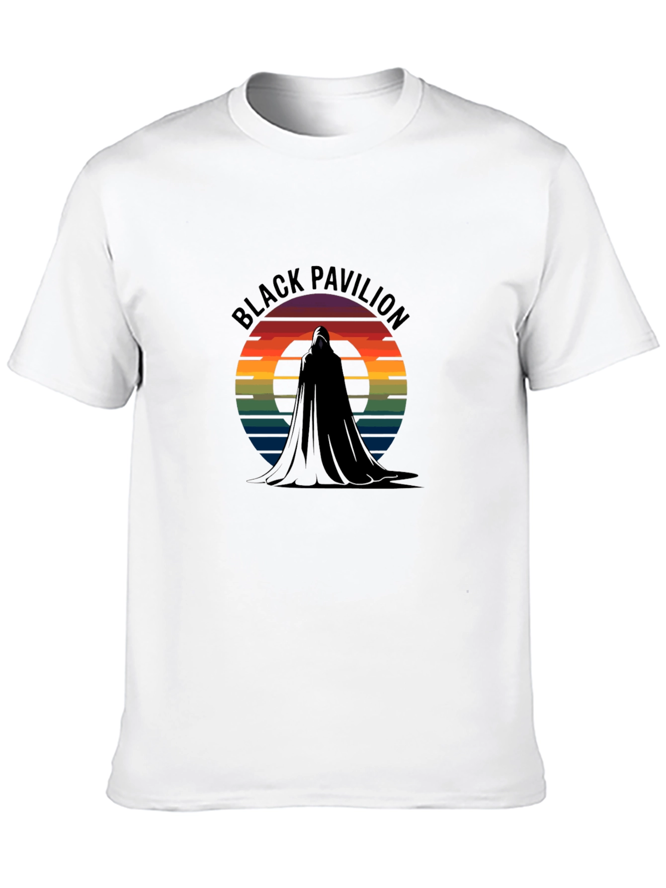 Black Black Pavilion Retro Graphic T-Shirt view 10