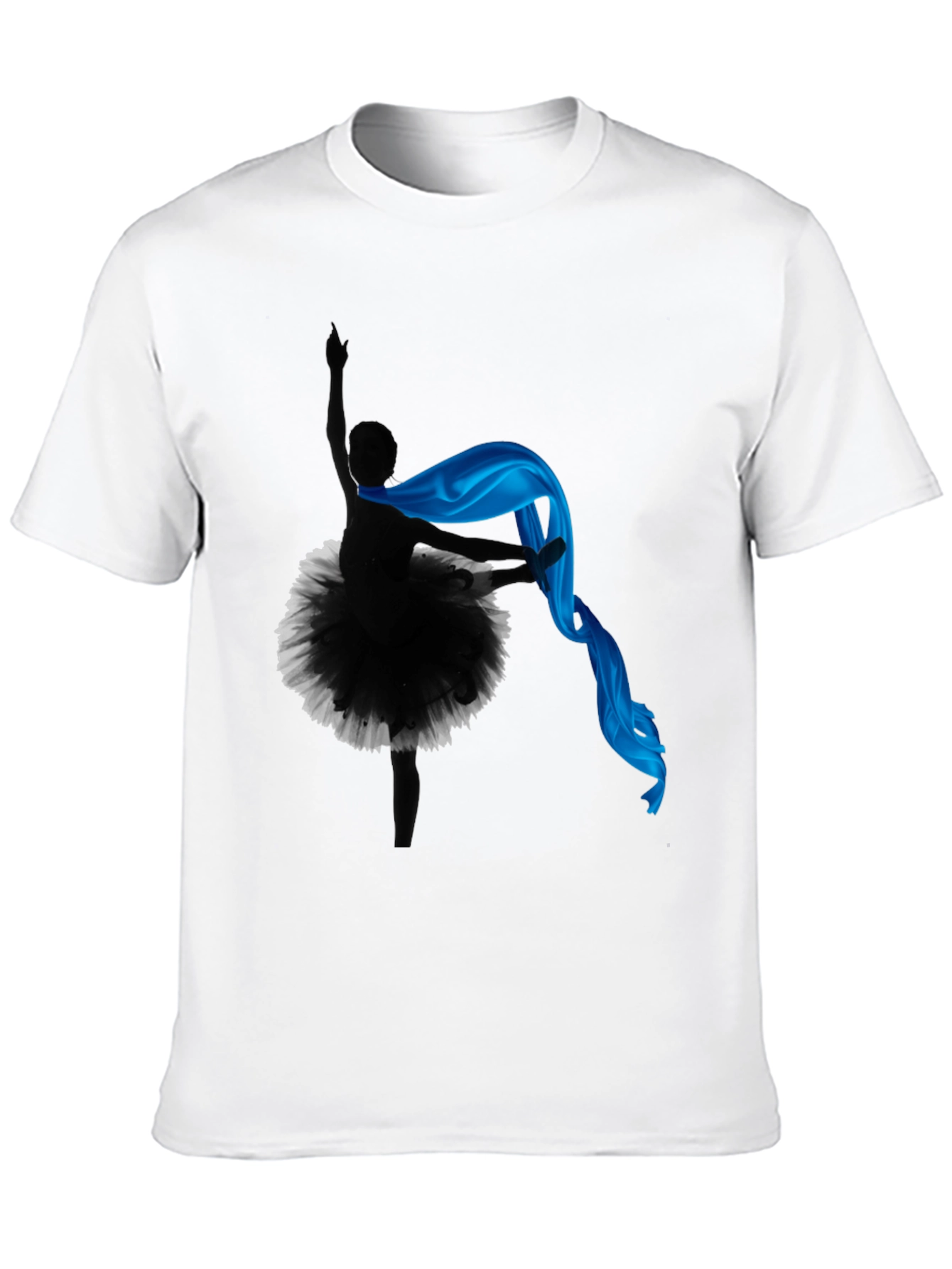 Black Ballerina Silhouette T-Shirt view 10