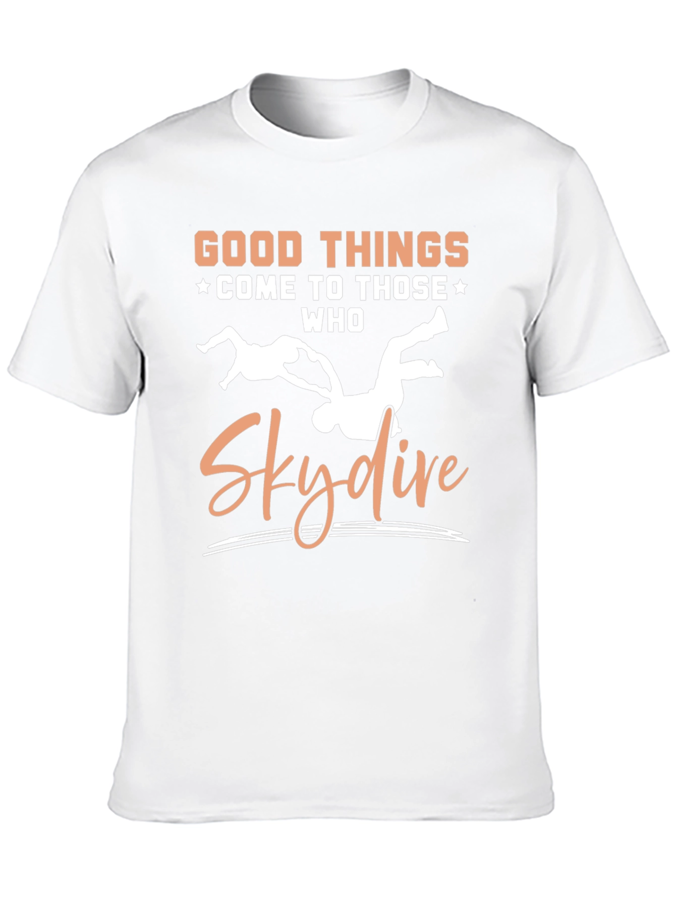 Black Skydiving T-Shirt - Good Things Come To Those Who Skydive view 10