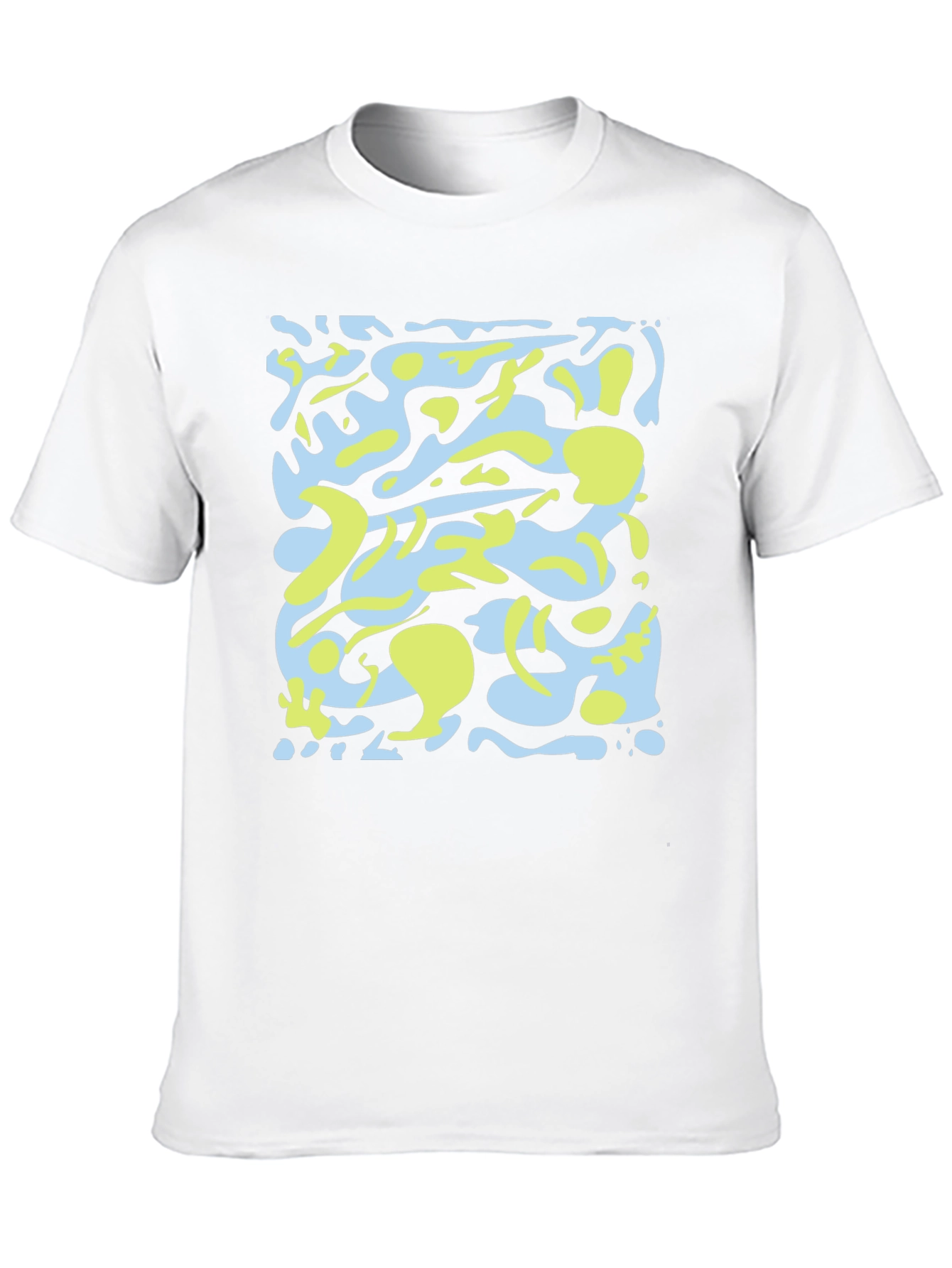 Black Abstract Camo Graphic Black T-Shirt view 10