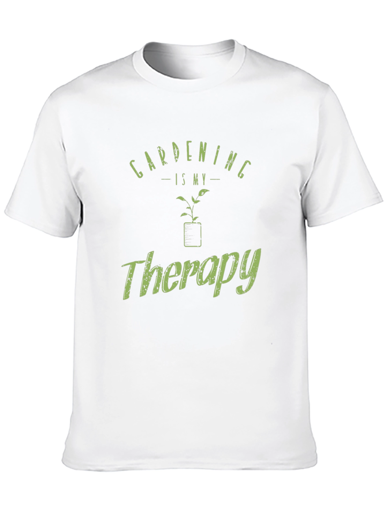 Black Gardening Is My Therapy T-Shirt view 10