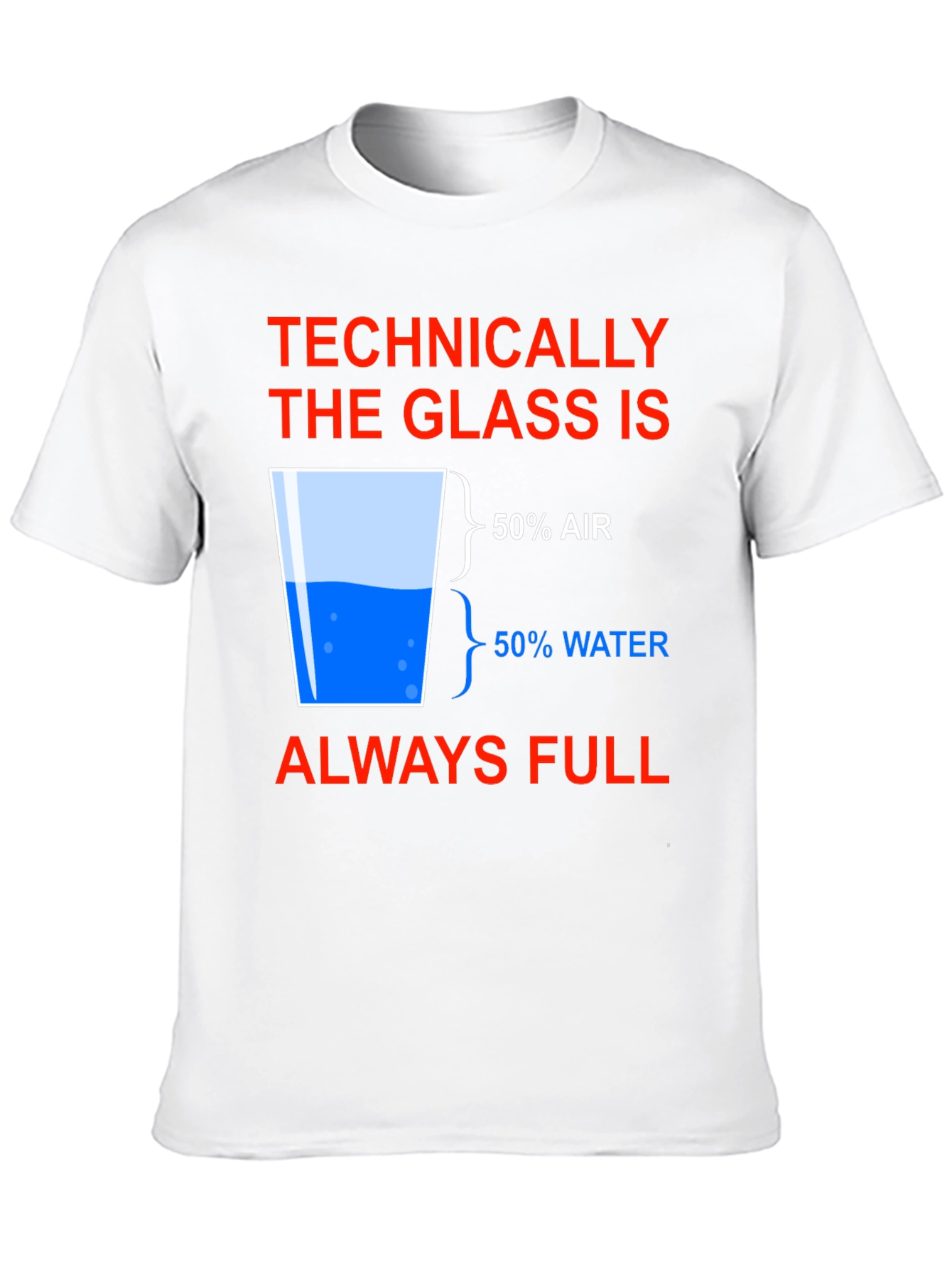 Black Technically Full Glass Humor T-Shirt view 10