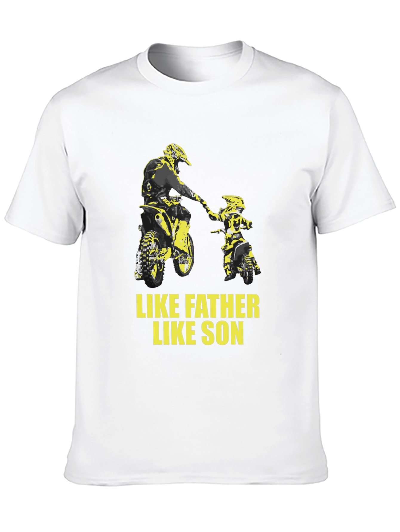Black Like Father Like Son Motocross Graphic Tee view 10
