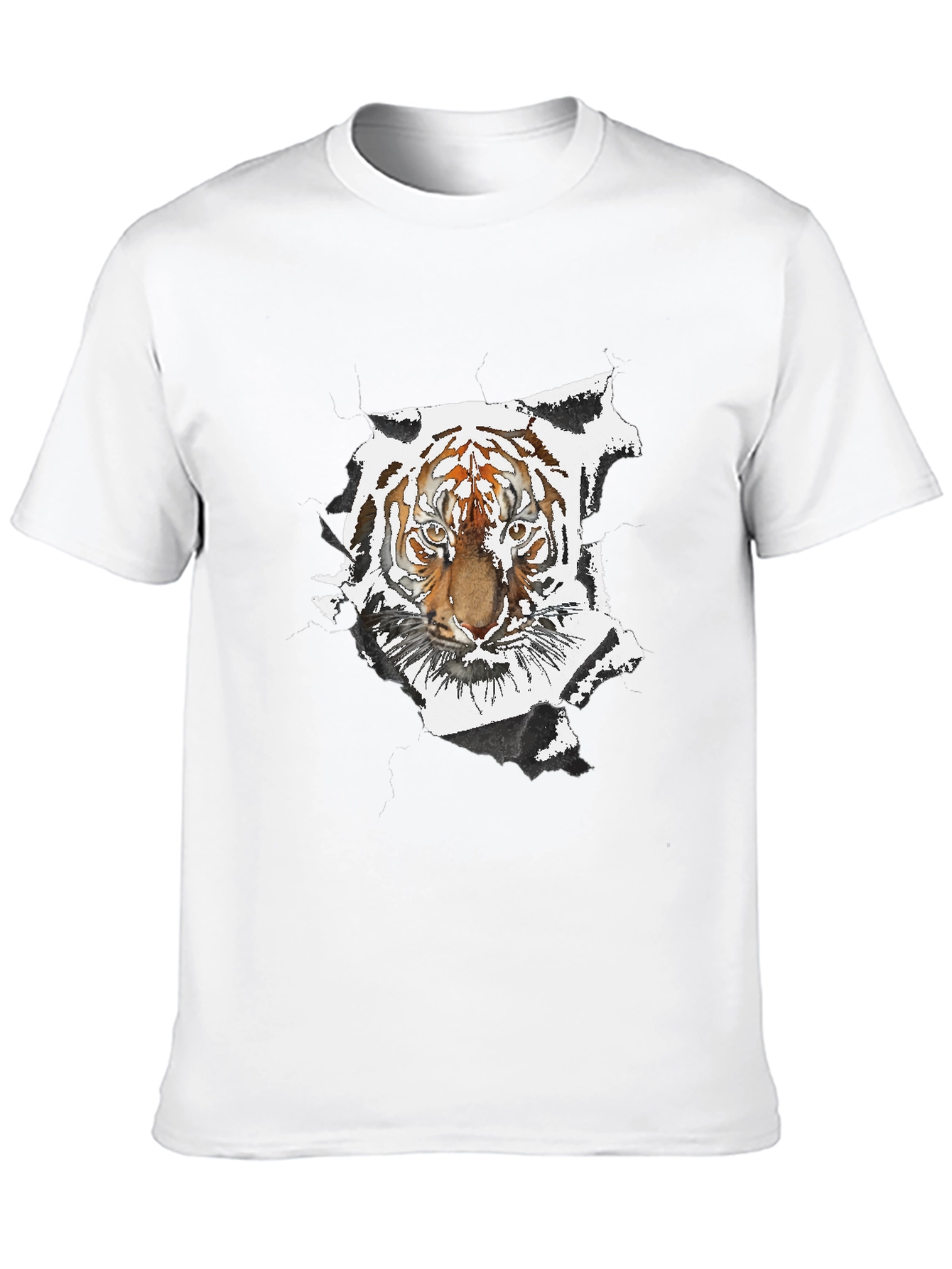 Black Tiger Graphic Black T-Shirt view 10