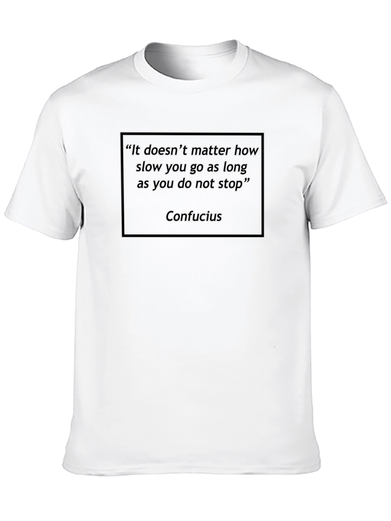 Black Confucius Quote T-Shirt - Inspiring Words view 10