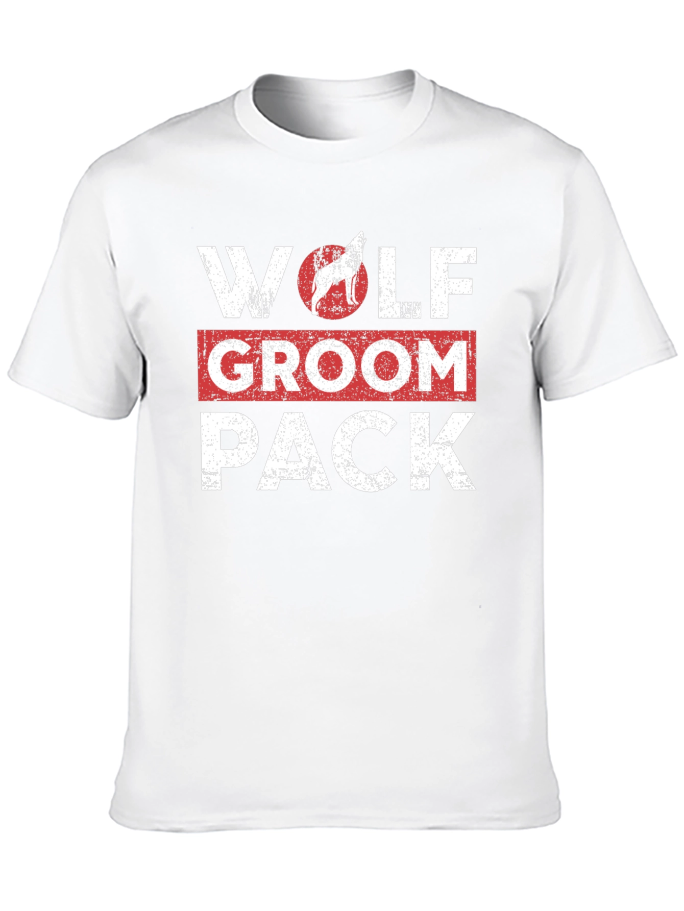 Black Wolf Groom Pack Graphic T-Shirt view 10